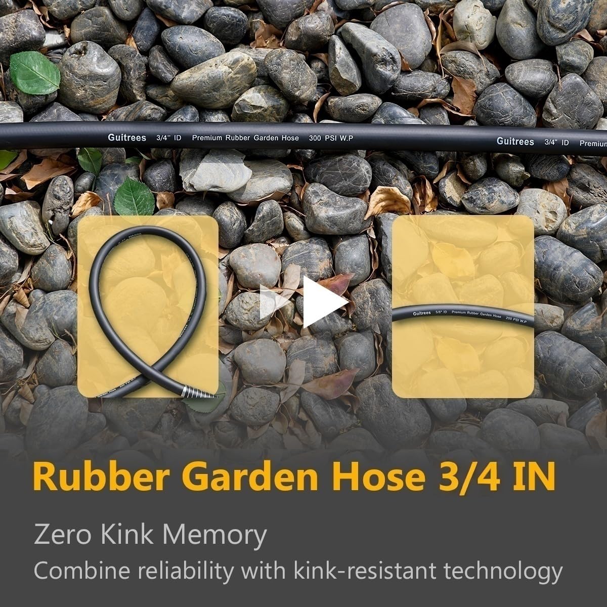 Guitrees hose attached to pressure washer demonstrating high-pressure performance