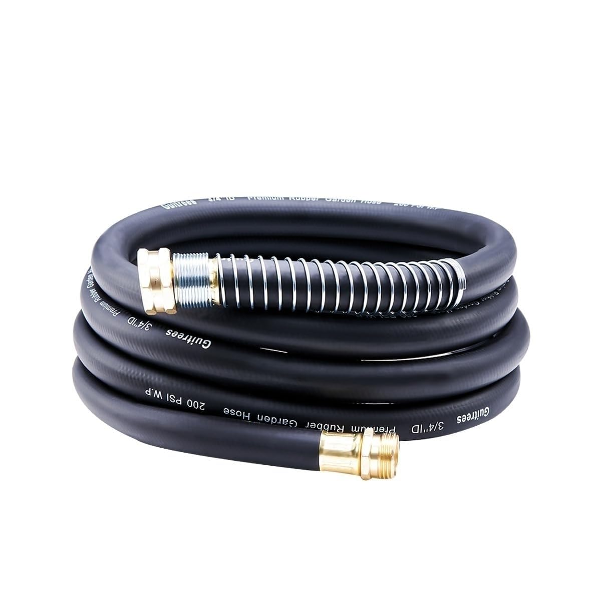Guitrees front view of 10ft hose showing compact heavy-duty design and durability