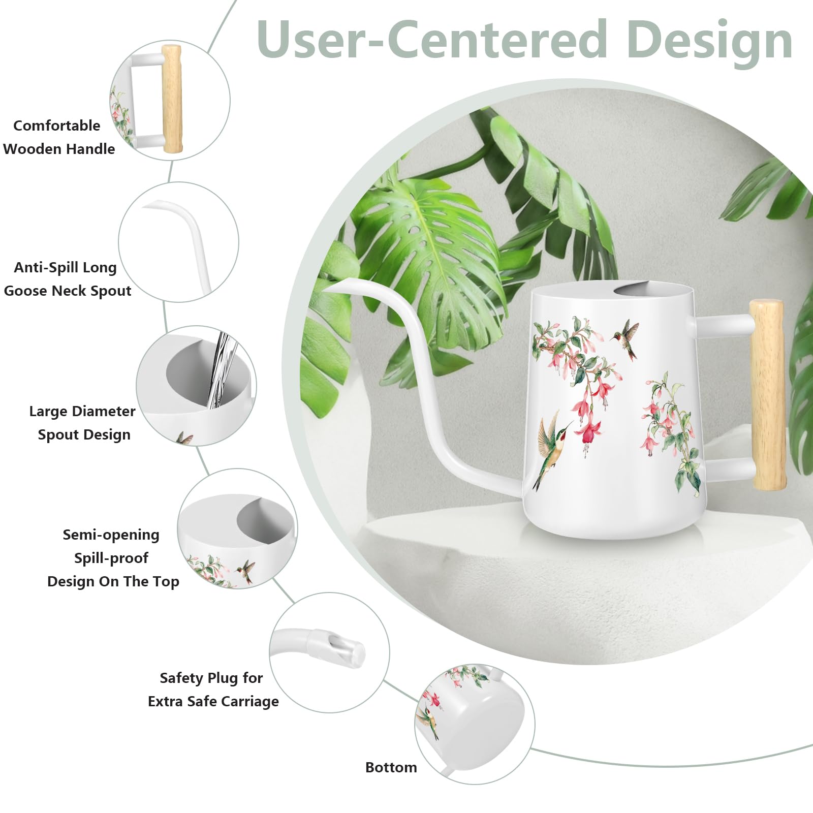 GUKJOB on a shelf with houseplants enhancing decor and function