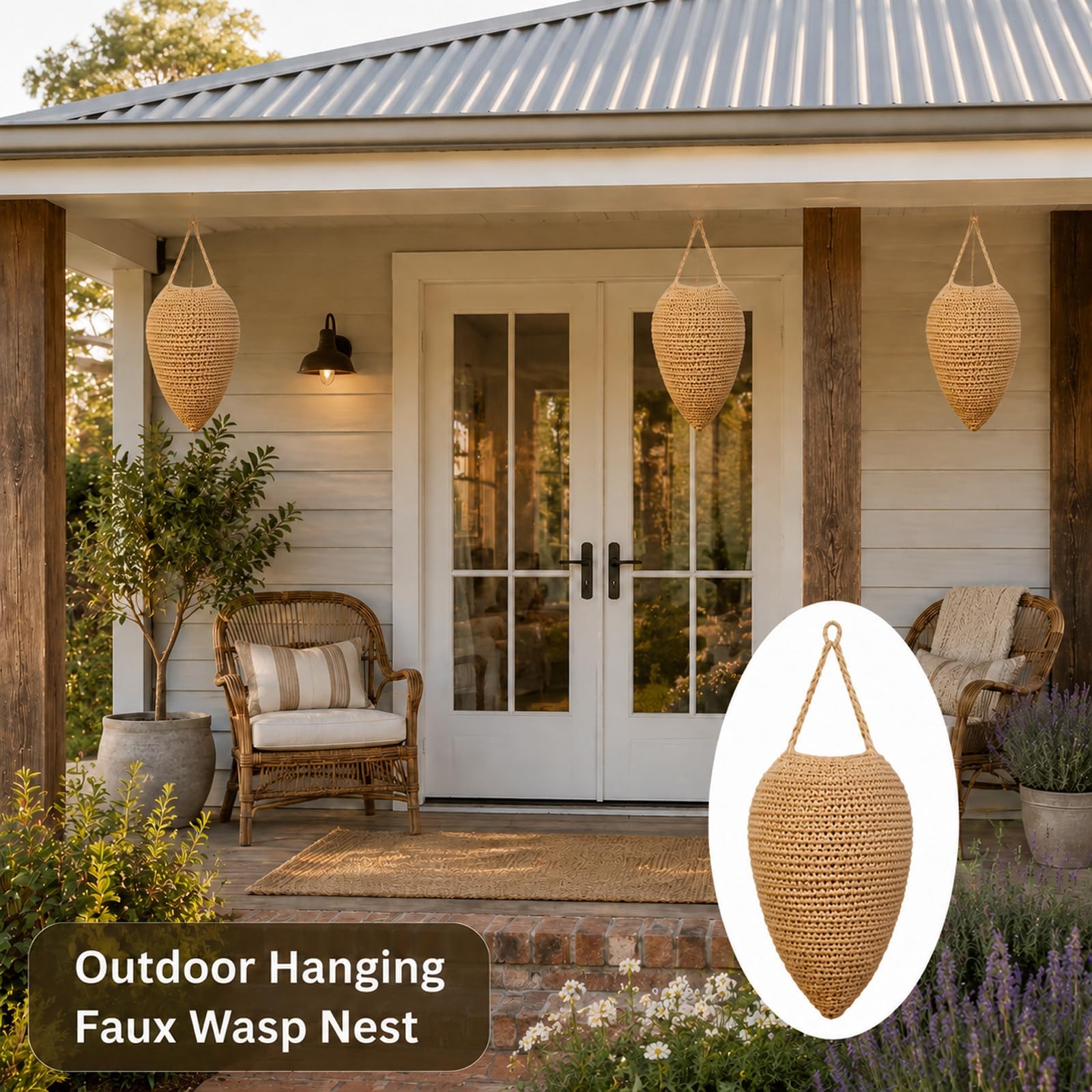 Gullora hemp rope close-up texture showing realistic nest appearance