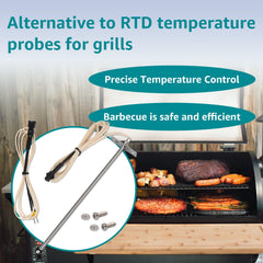 GUSUUI probe mounted inside Z-Grill showing improved temperature control