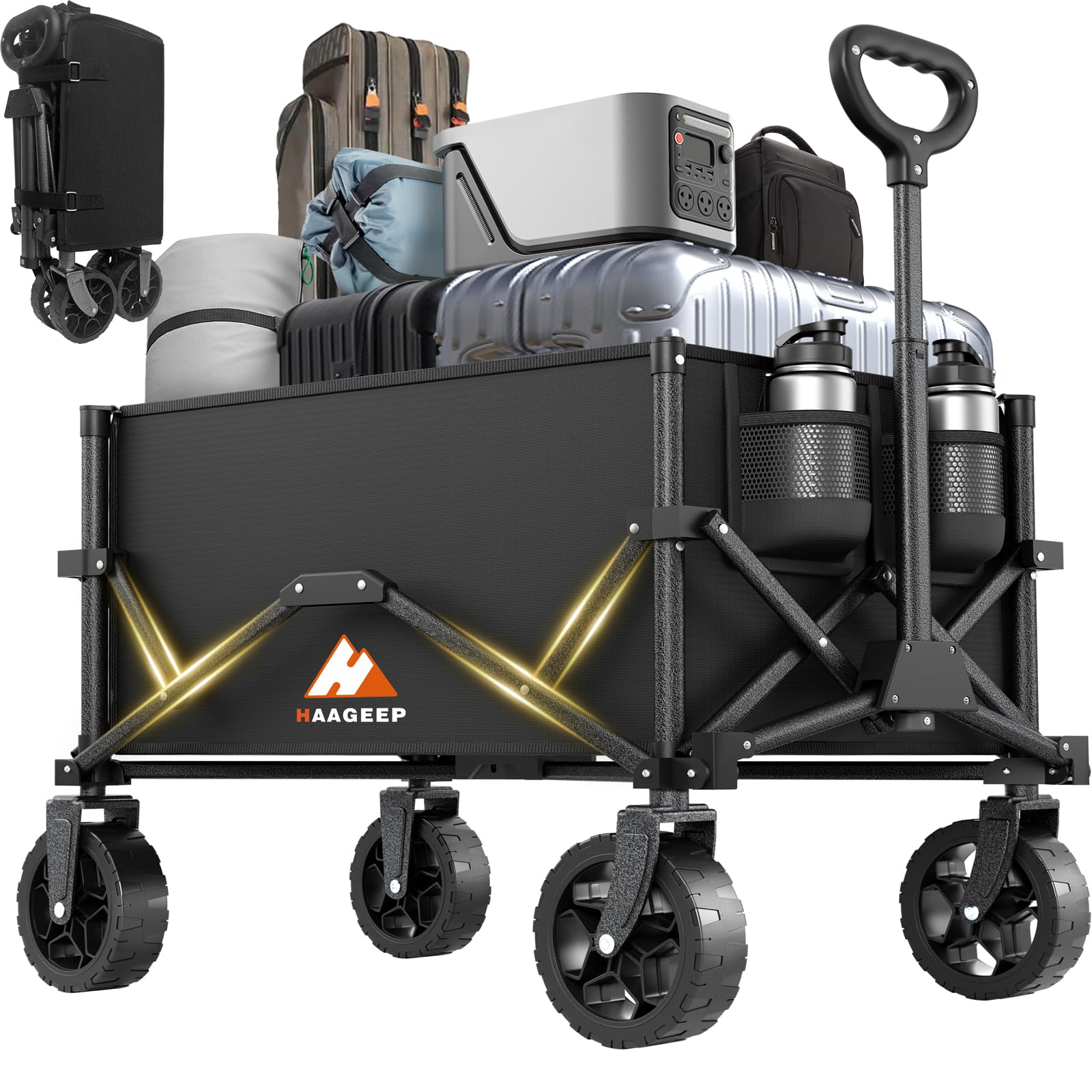 HAAGEEP front view showing wagon capacity and sturdy build