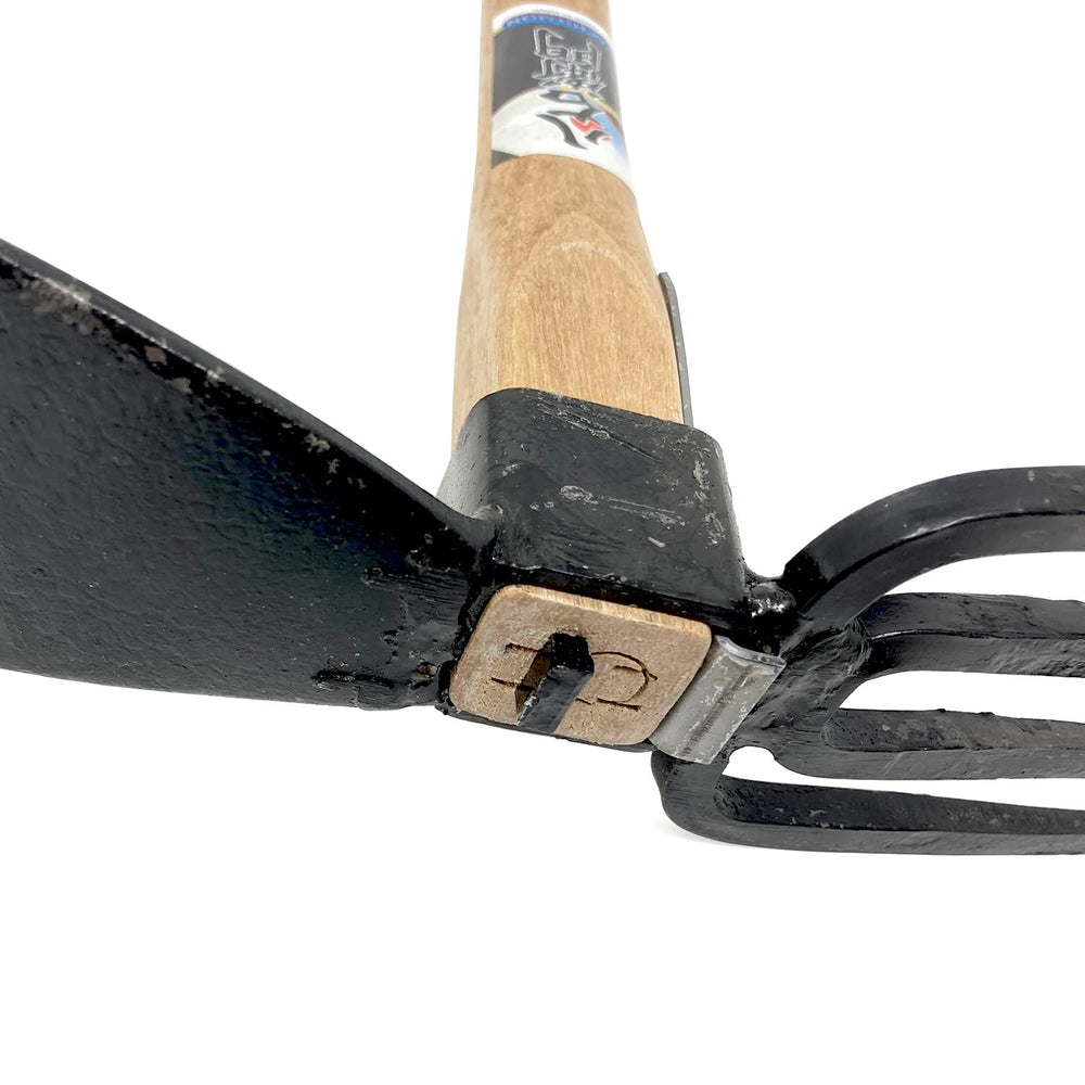 HACHIEMON blade edge close-up highlighting durability and easy honing