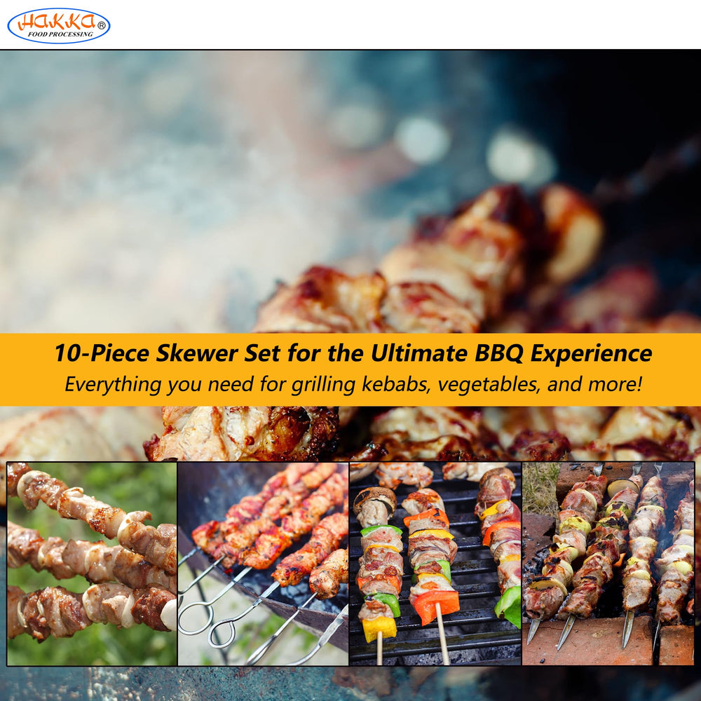 HAKKA FOOD PROCESSING tapered tip piercing steak demonstrating easy piercing benefit