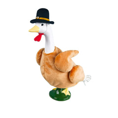 HALSHI front view of turkey outfit showing playful festive look