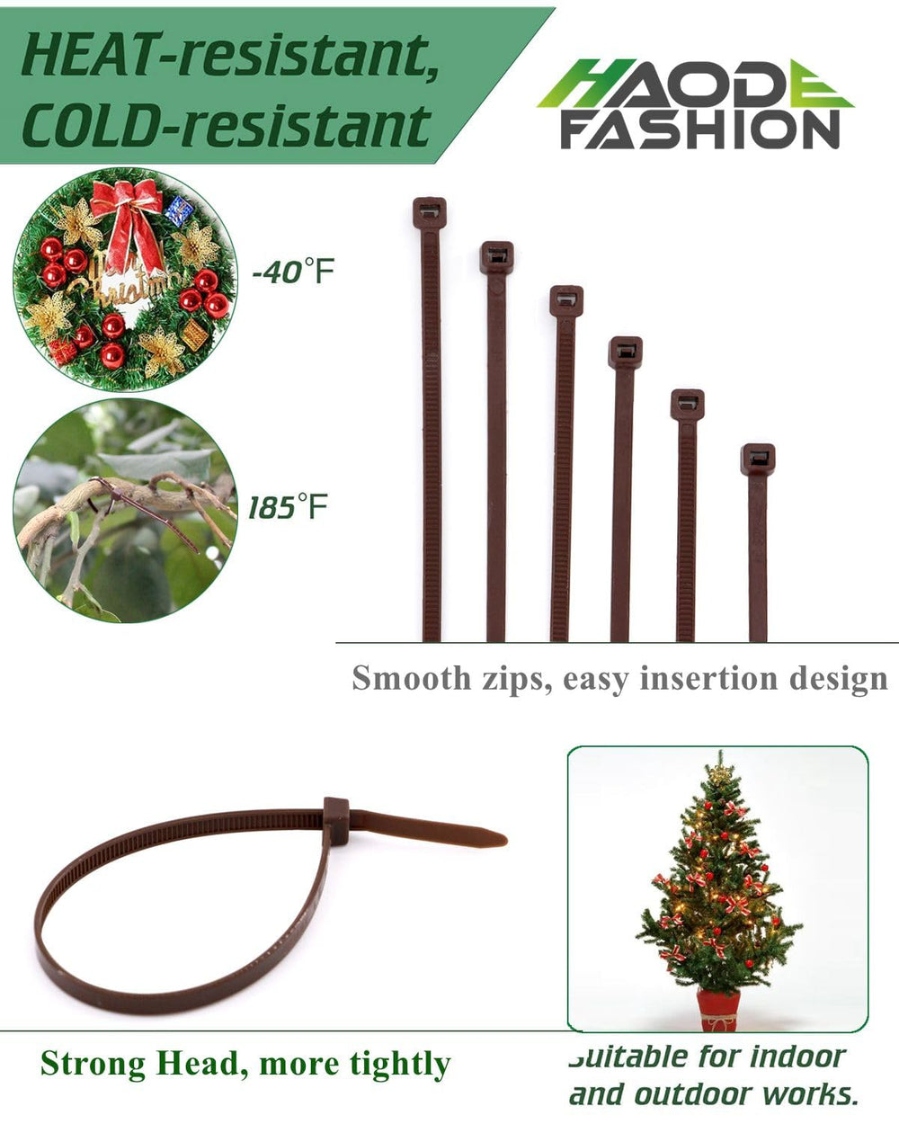 HAODE FASHION 12-inch tie beside ruler demonstrating length and sizing benefit