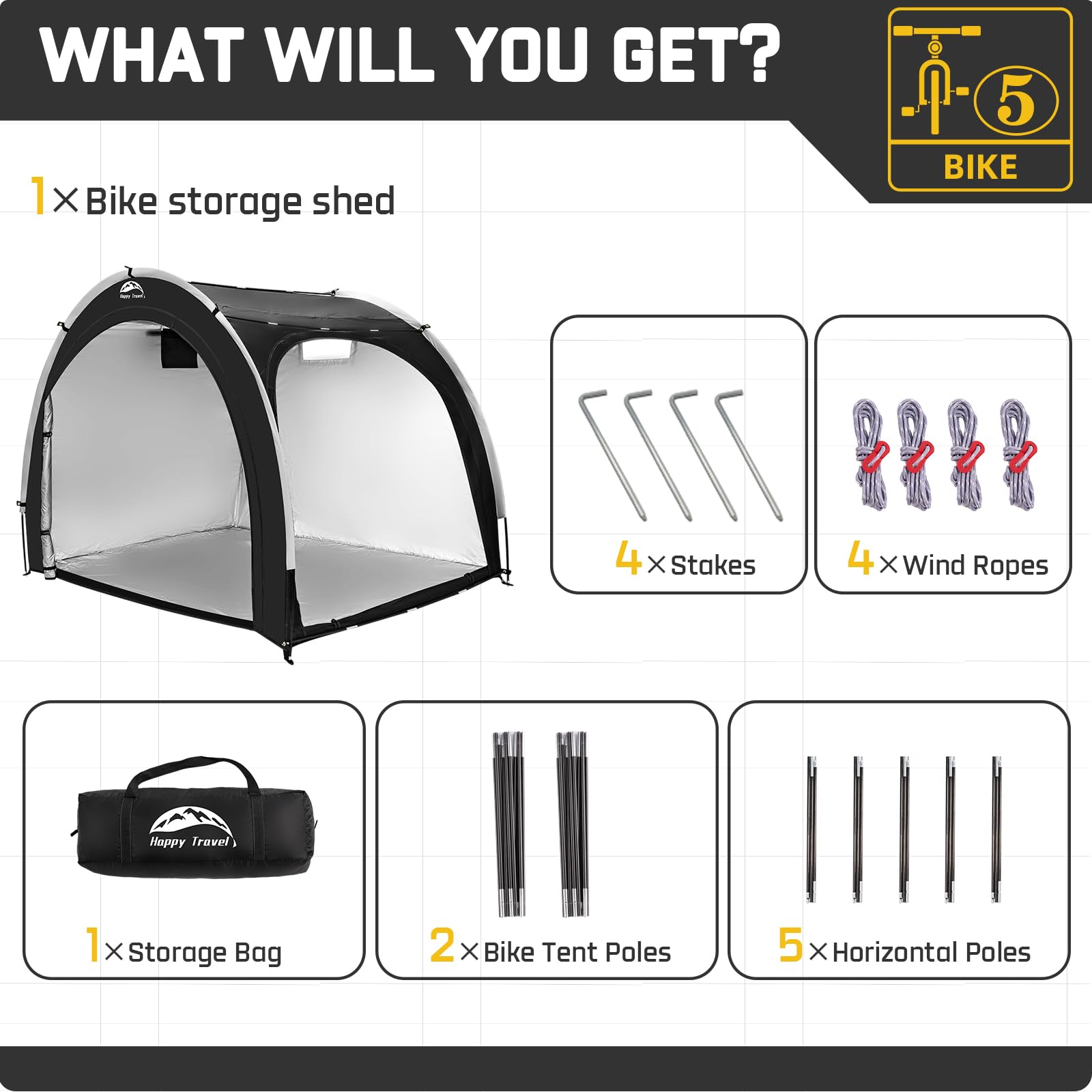 HAPPY TRAVEL backyard setup illustrating portable shelter in lifestyle use