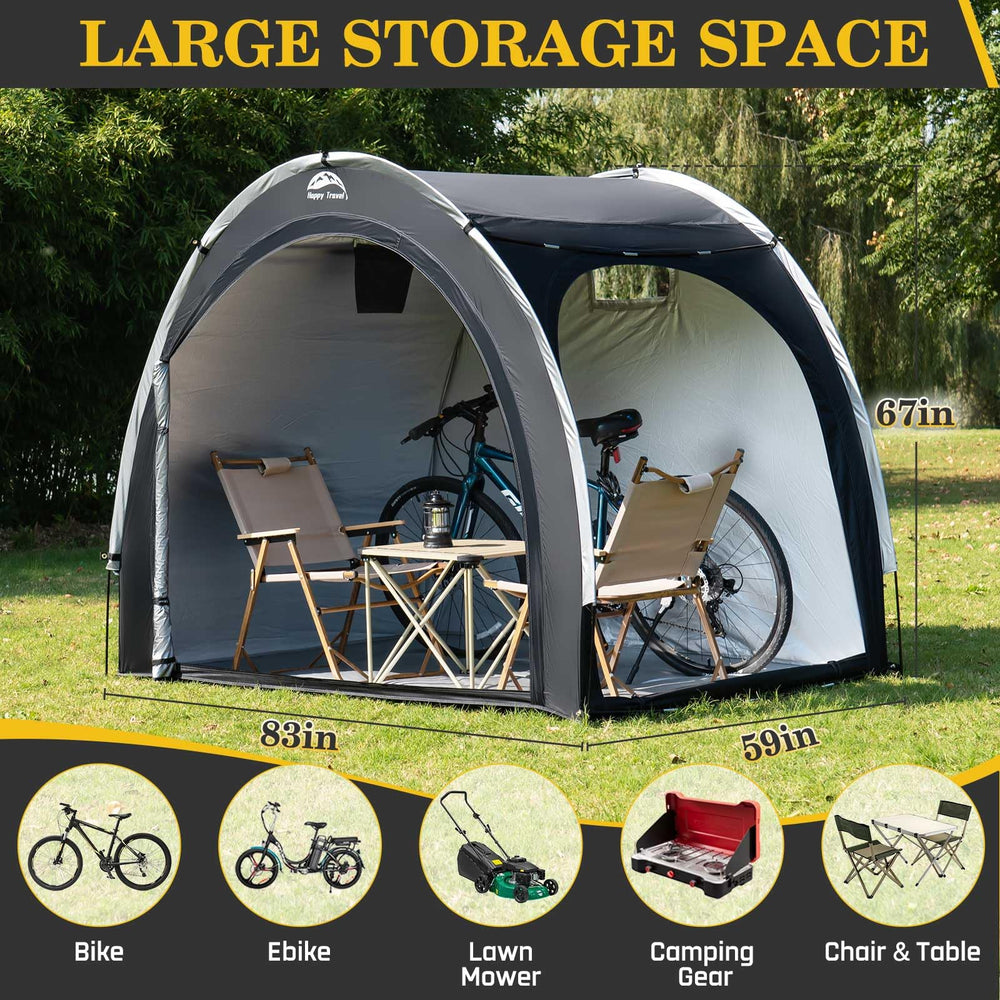 HAPPY TRAVEL double zippered doors open for easy access and ventilation