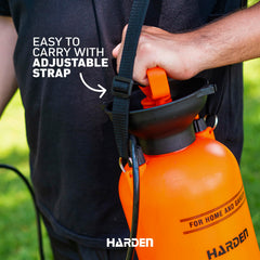 Harden close-up brass nozzle highlighting precise adjustable spray benefit
