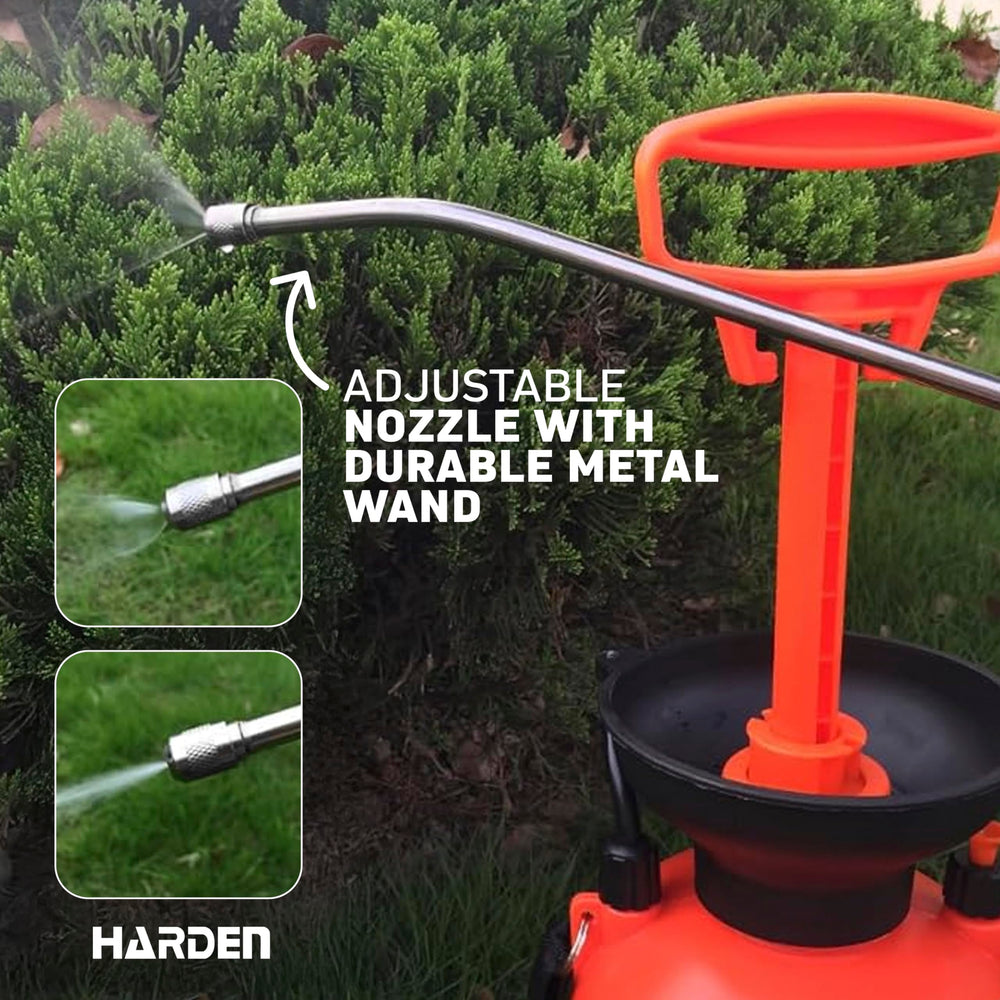 Harden side profile with hose illustrating ergonomic handling benefit