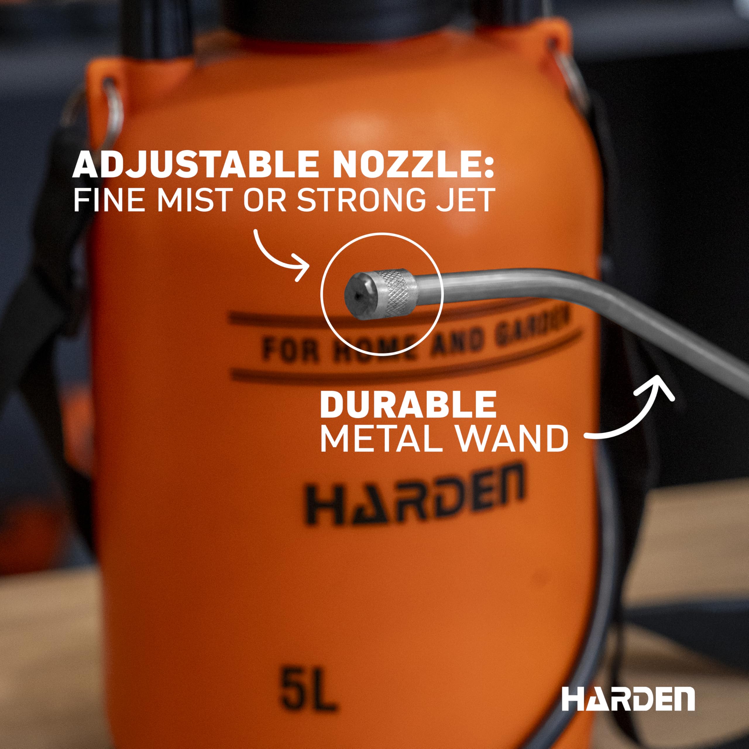 Harden top fill and cap view showing easy refills and safe sealing benefit