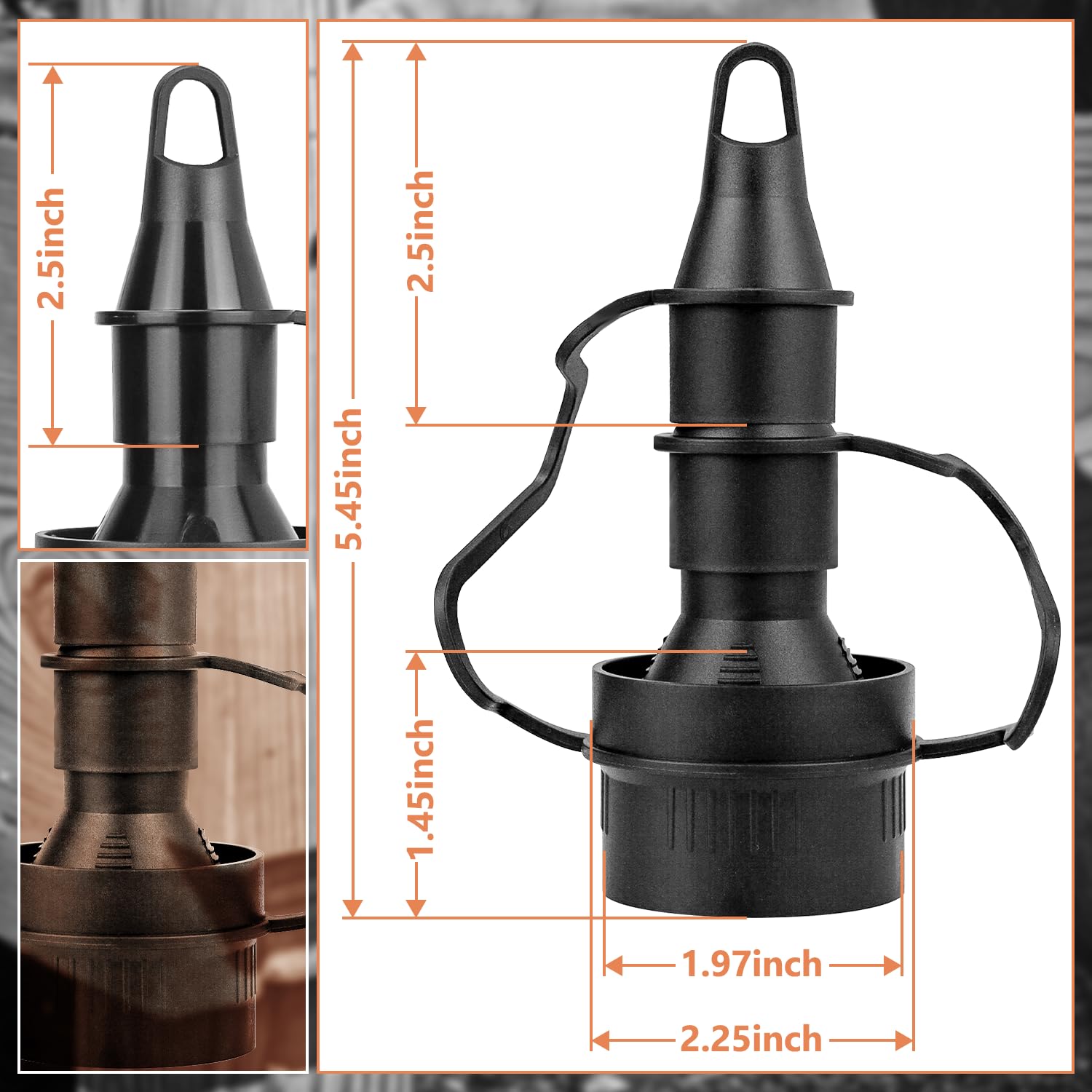 HASME nozzle close-up texture showing impact-resistant material