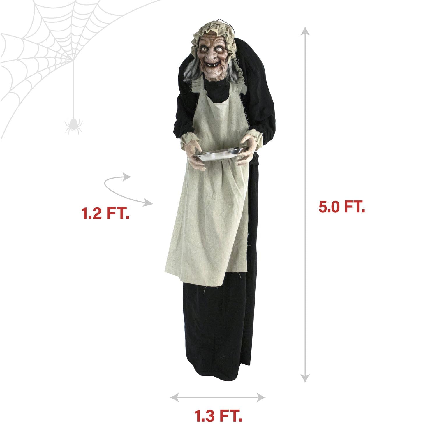 Haunted Hill Farm Ruby hanging from loop for versatile display options