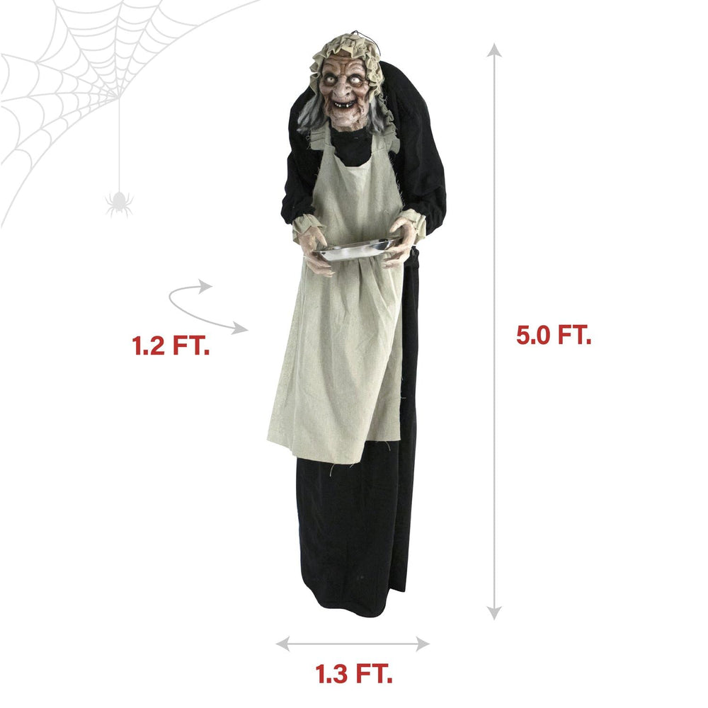 Haunted Hill Farm Ruby hanging from loop for versatile display options