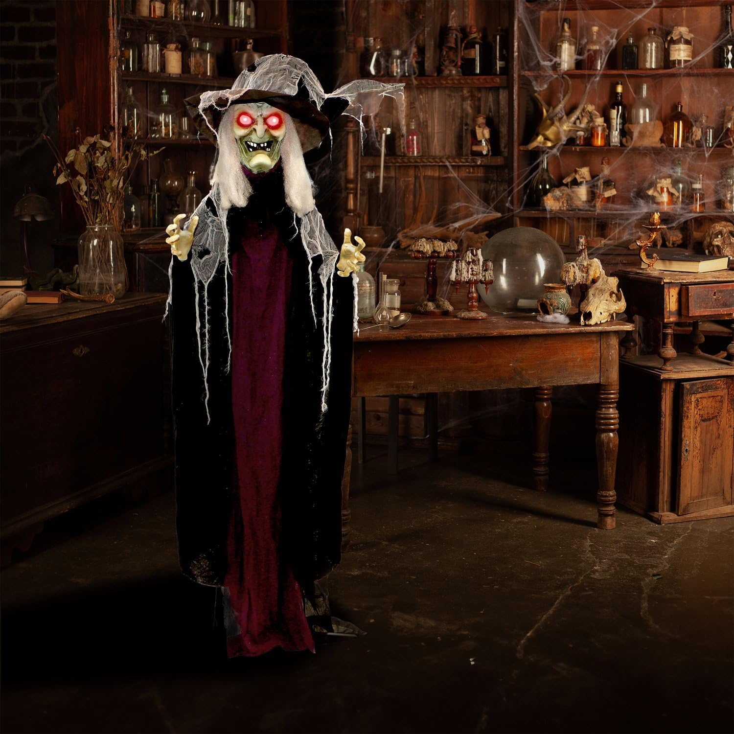 Haunted Hill Farm witch costume fabric texture for realistic close-up look