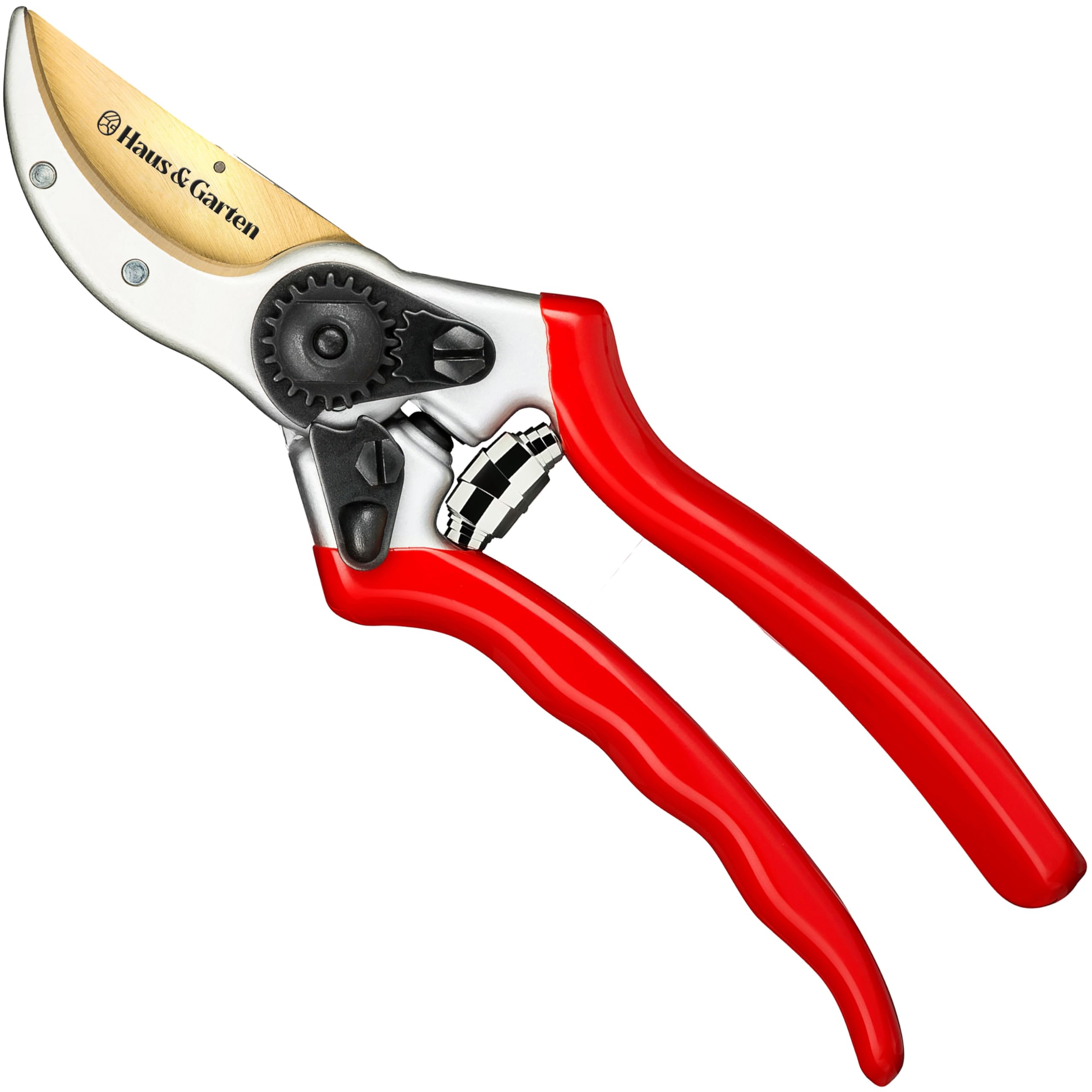 Haus & Garten front view of ClassicPRO shears showing compact professional design and control