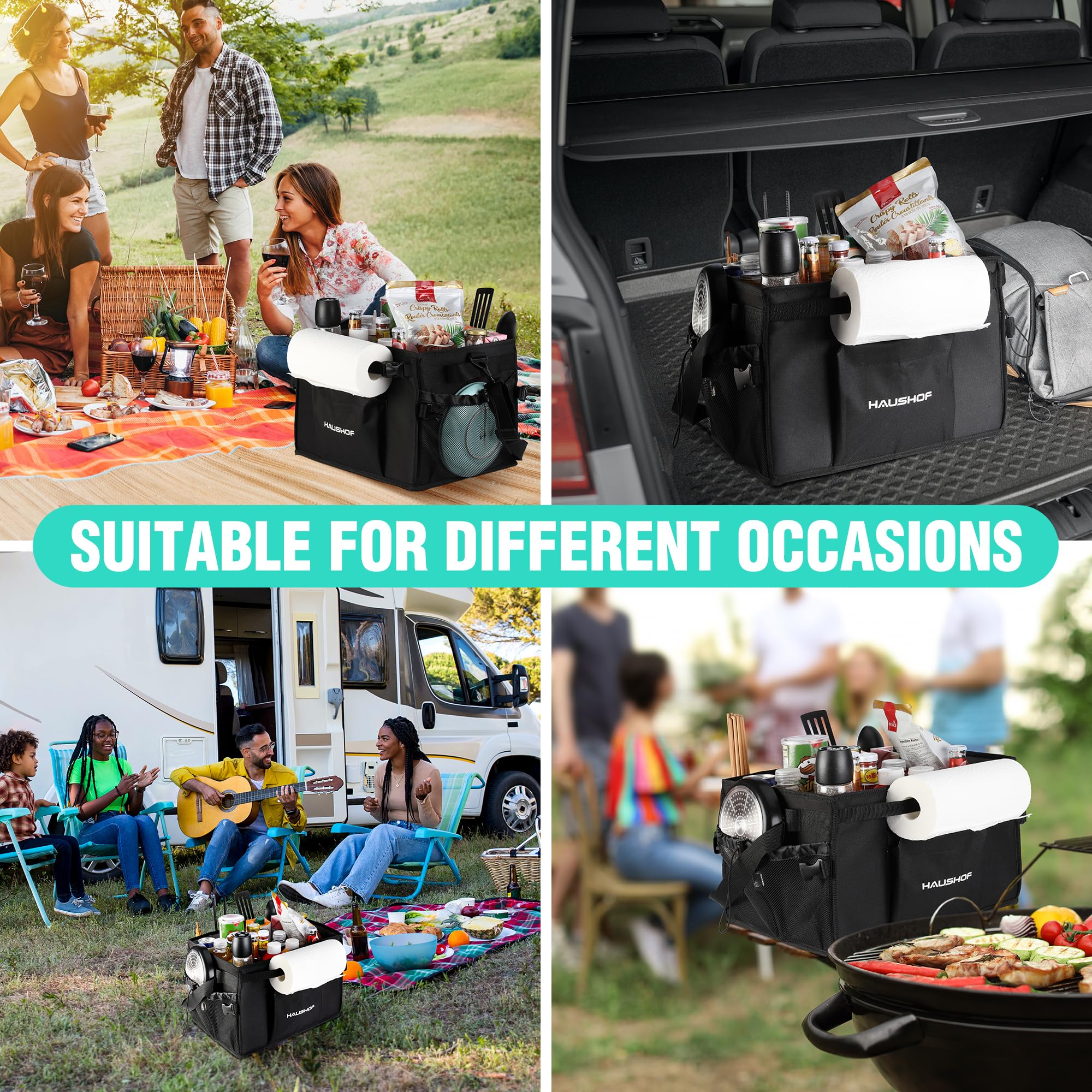 HAUSHOF folded flat for compact storage saving space at home or in car