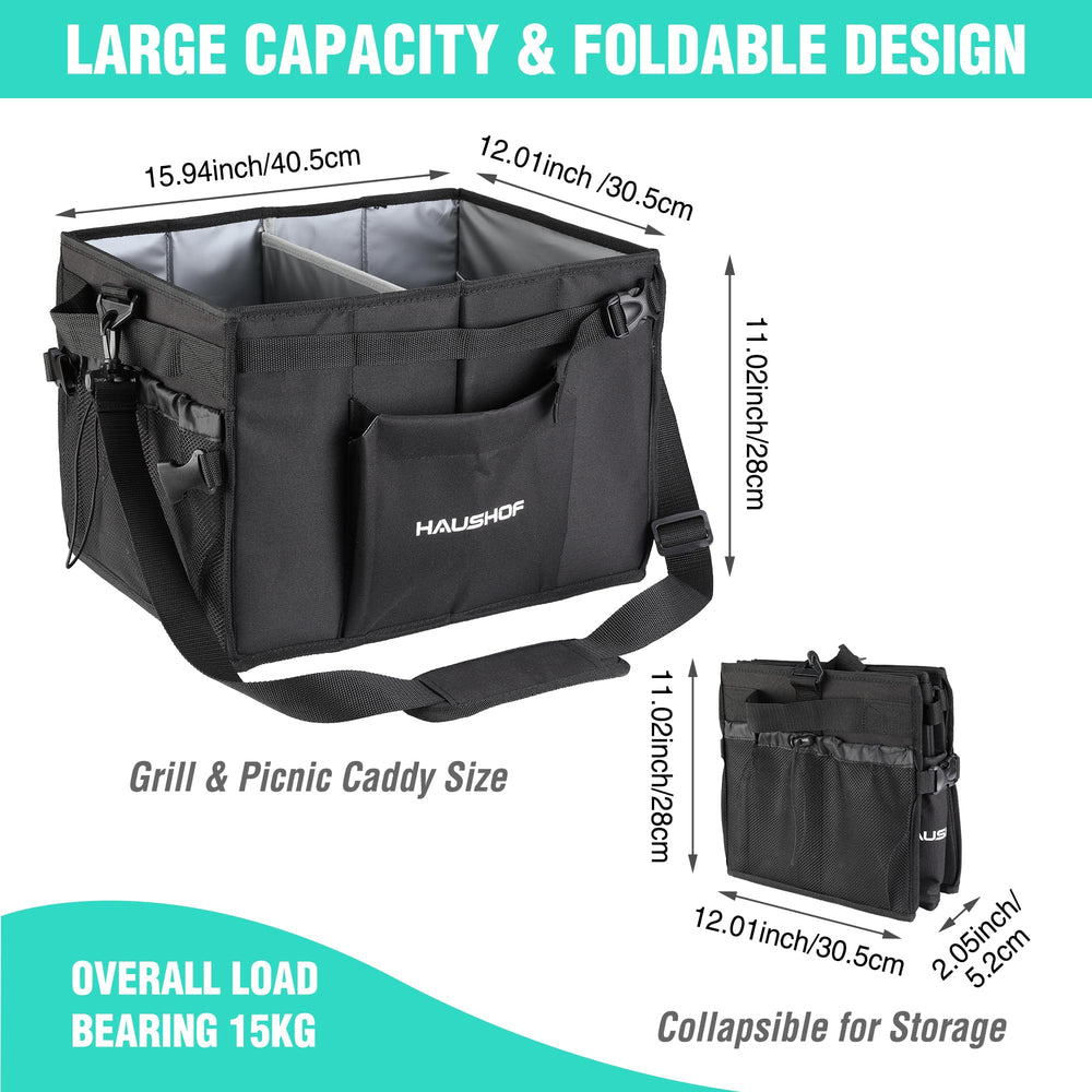 HAUSHOF open interior compartments showing large capacity and quick access