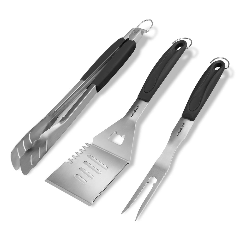 HAUSHOF size comparison with hand showing tool length and safe distance
