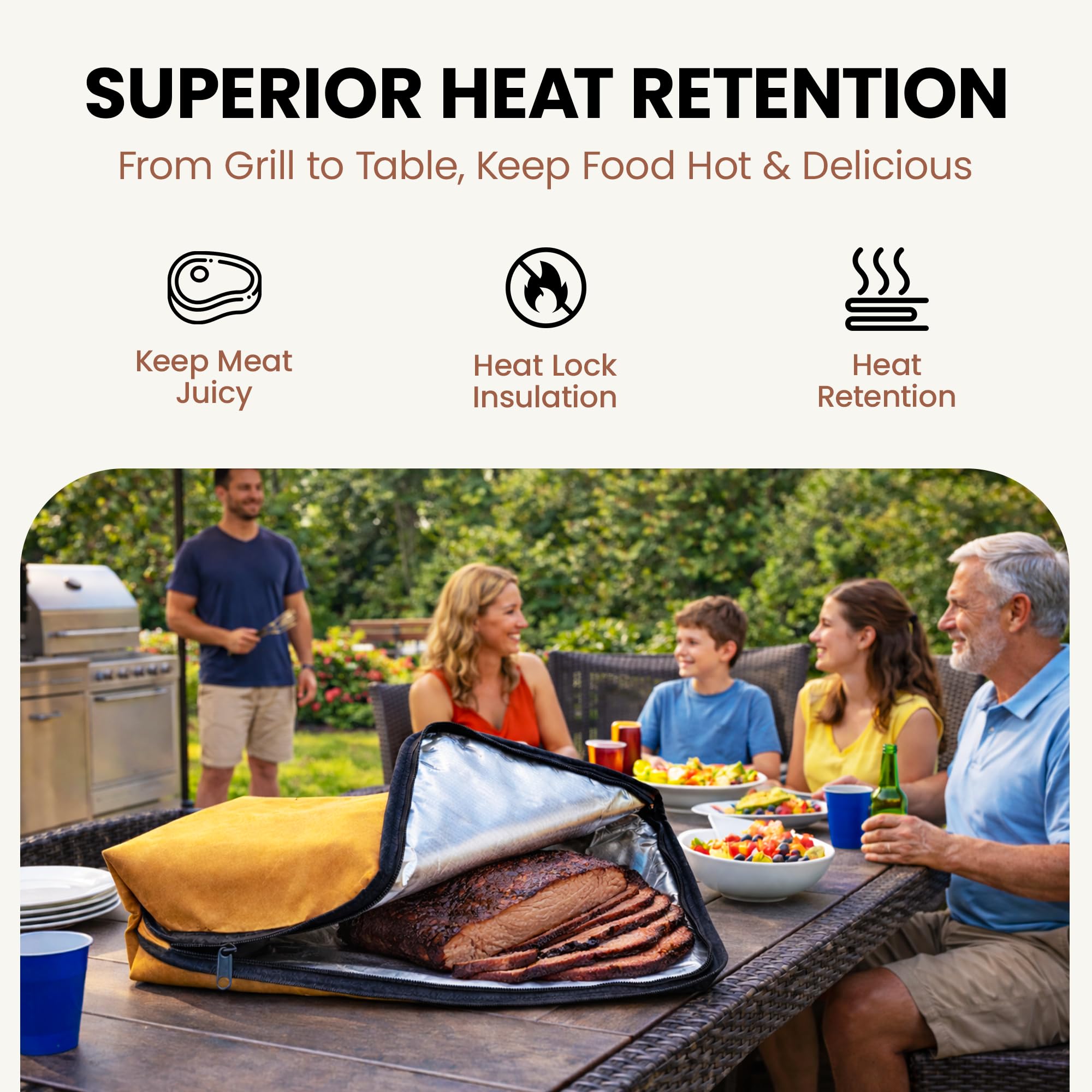 Havenity basin filled with marinated meat showing generous 16L capacity