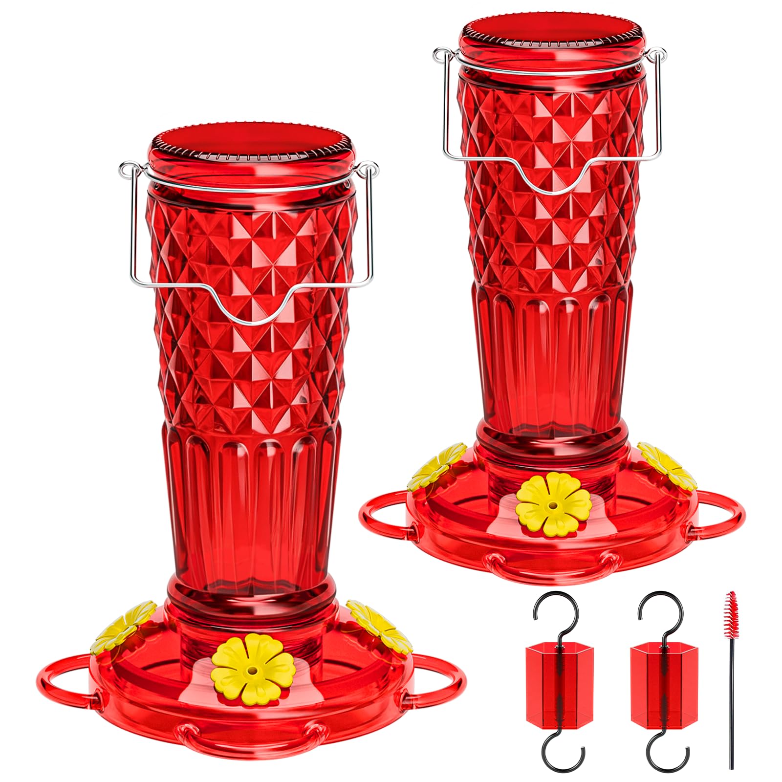 HCGADON front view of two feeders showing capacity and attractive color