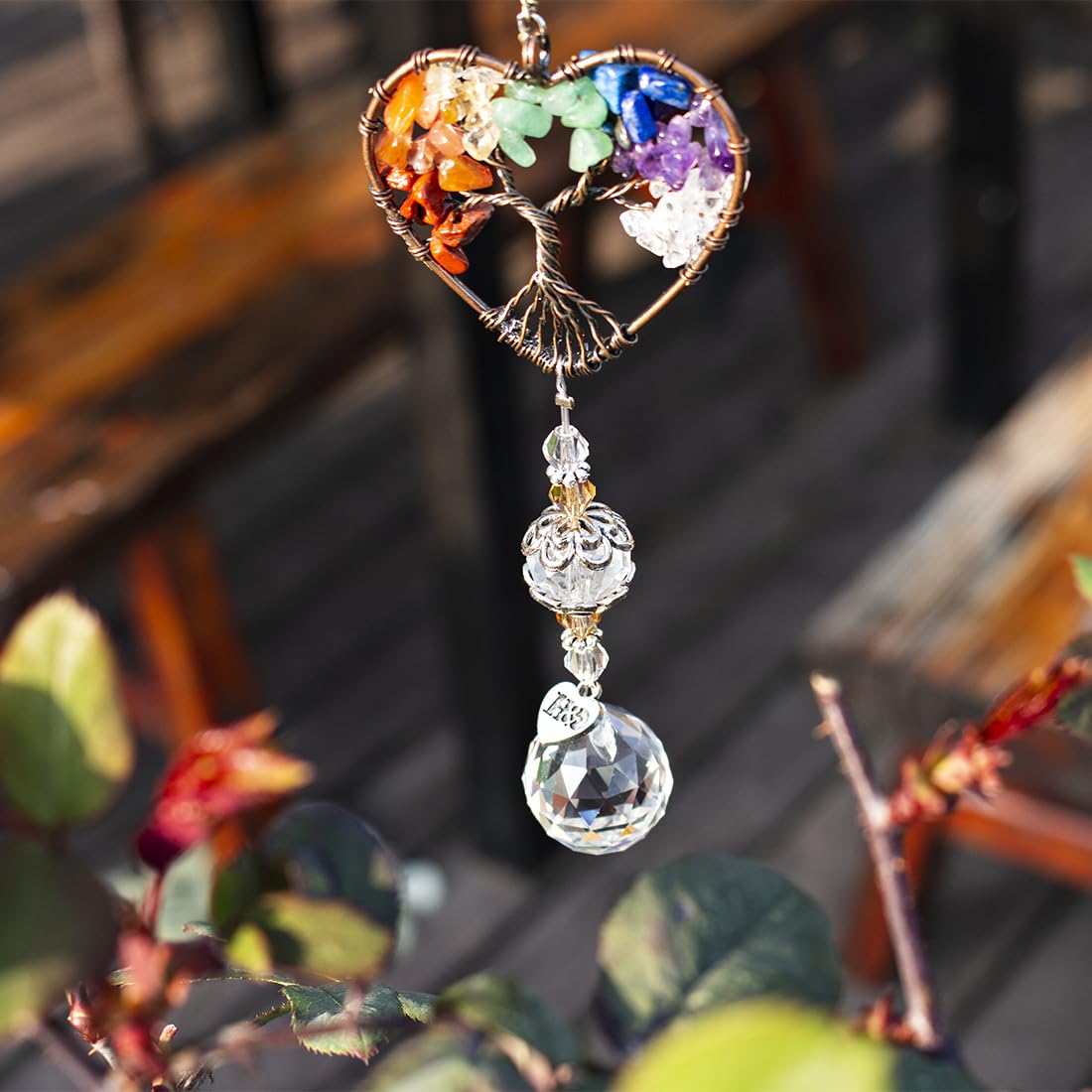 H&D HYALINE & DORA pendant hung on chandelier adding sparkle