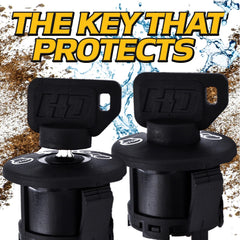 HD Switch ignition switch terminals detail demonstrating durable connections