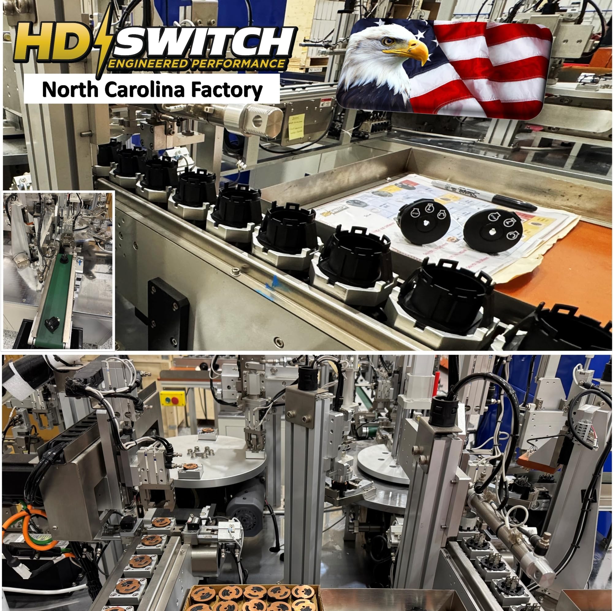 HD Switch umbrella key close-up showing sealing collar for protection