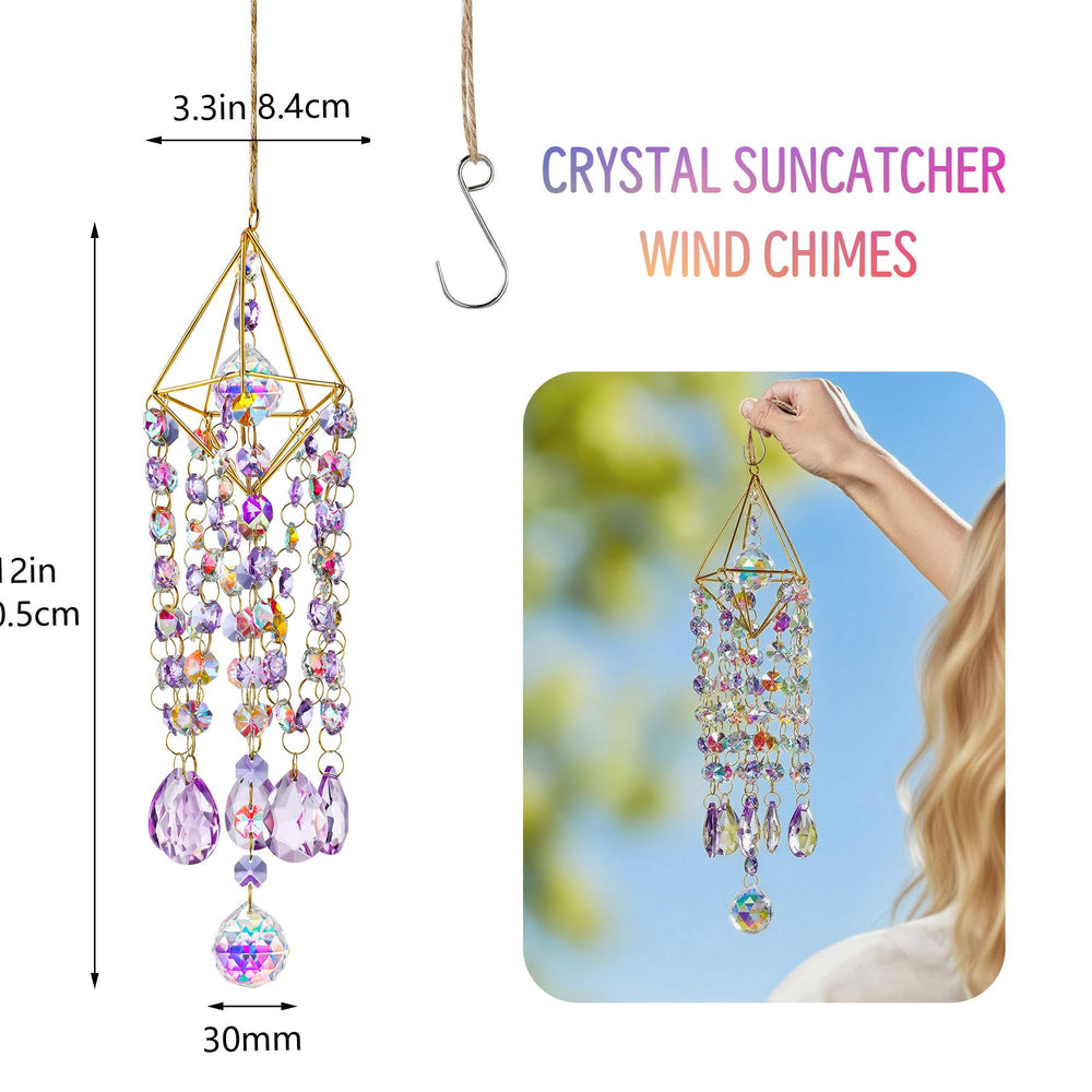 HDCRYSTALGIFTS close-up of faceted crystal showing precise cuts and clarity
