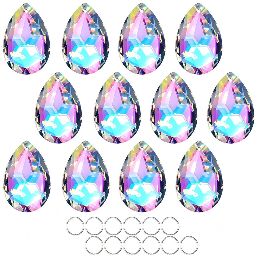 HDCRYSTALGIFTS front view of 12-piece prism pack showing polished finish and value