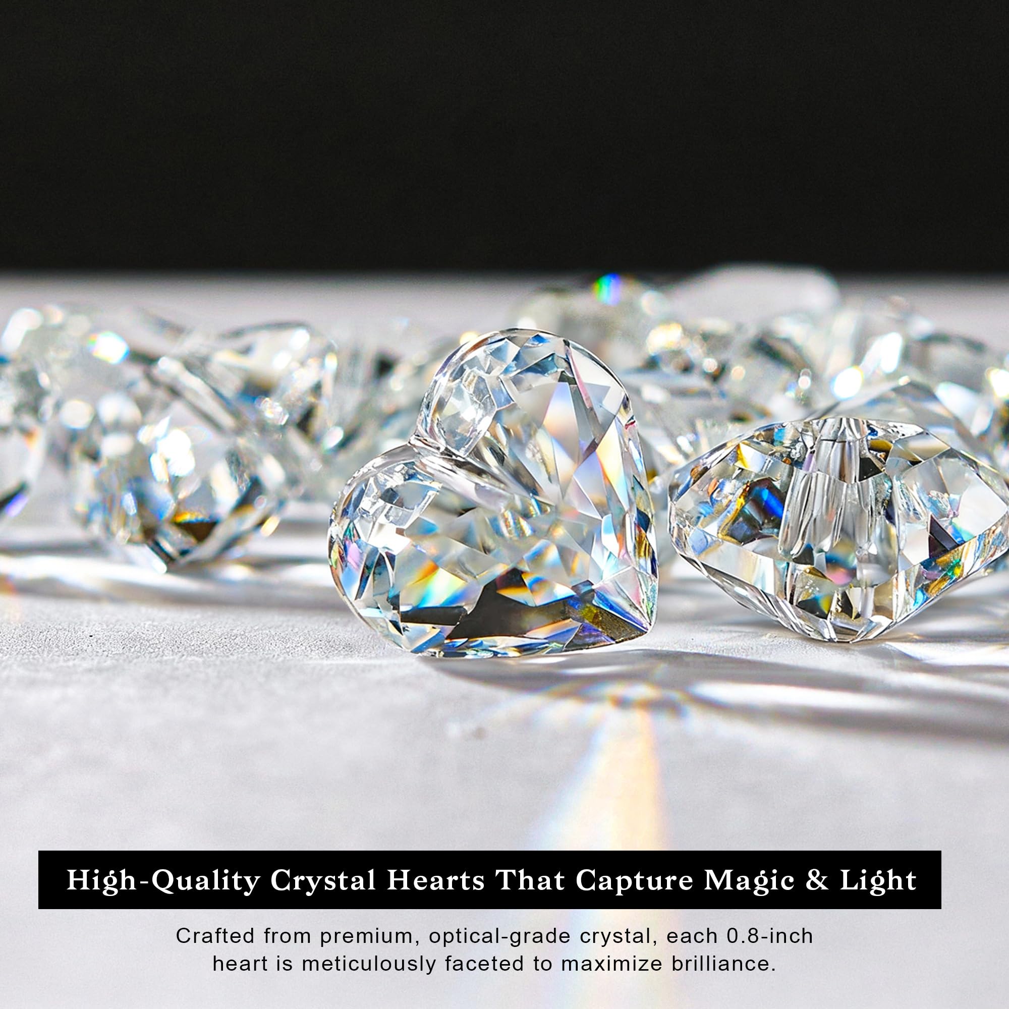 HDCRYSTALGIFTS hanging from chandelier adding decorative sparkle to lighting