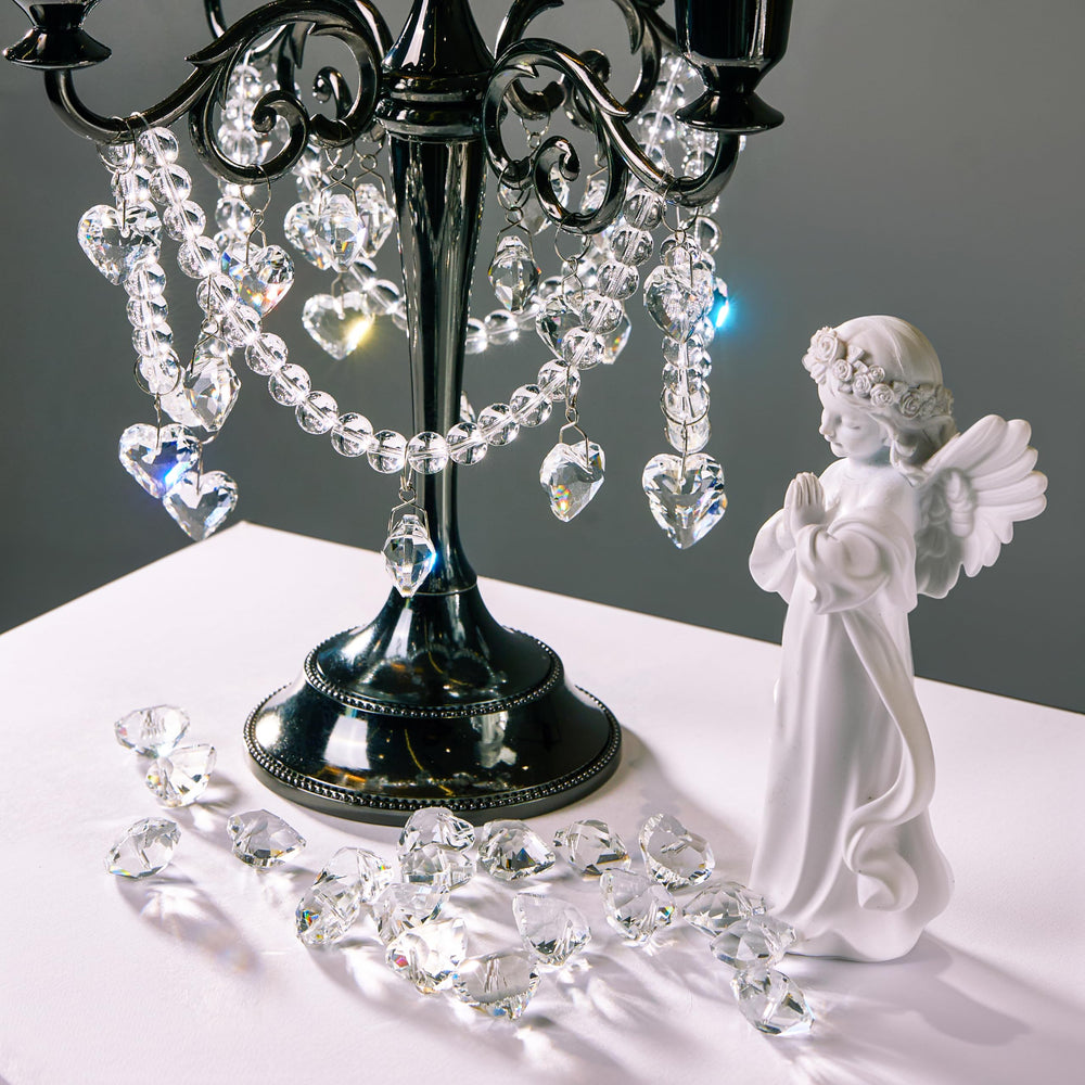 HDCRYSTALGIFTS packaging and contents displaying 24 ready-to-hang prisms