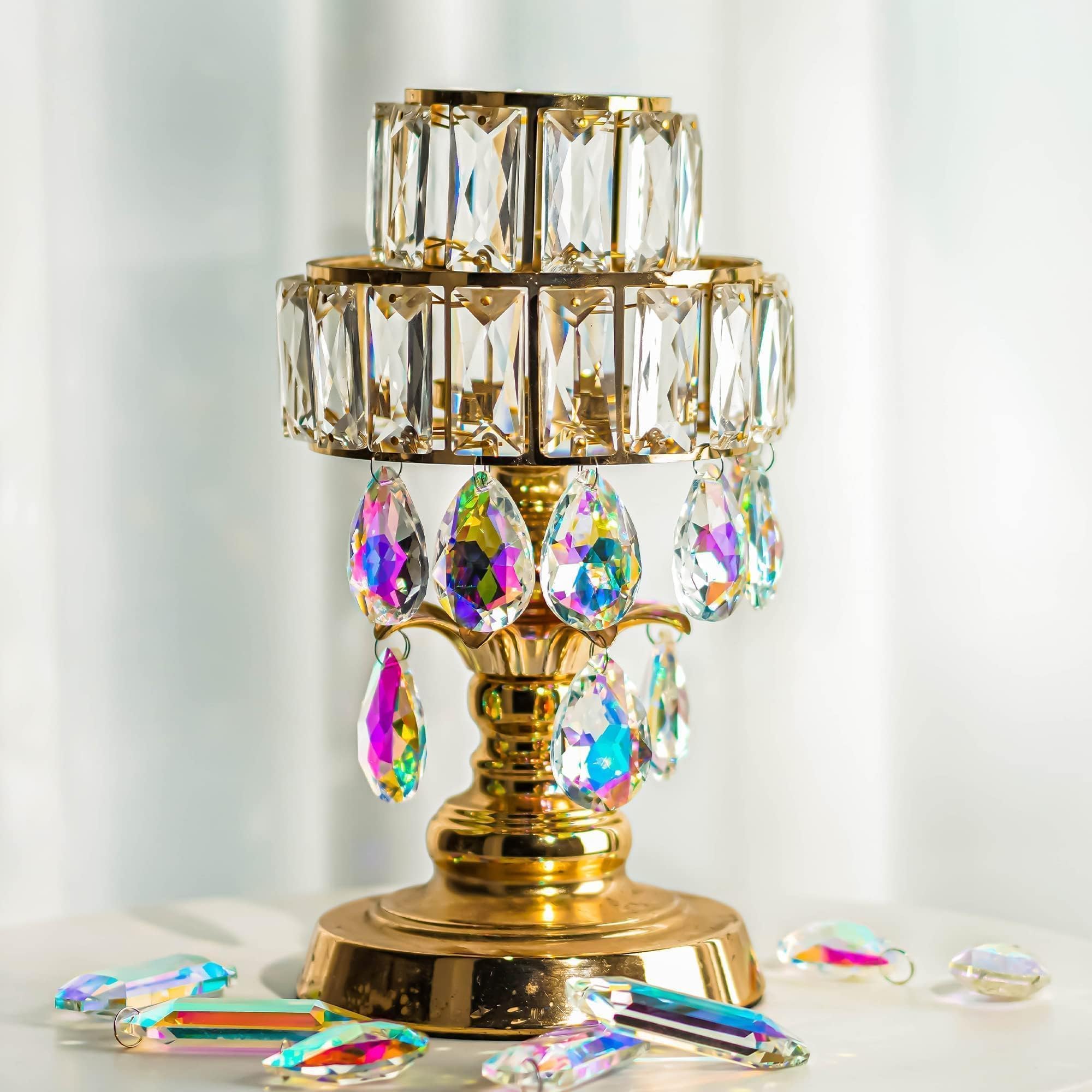 HDCRYSTALGIFTS window suncatcher casting colorful rainbow dispersions
