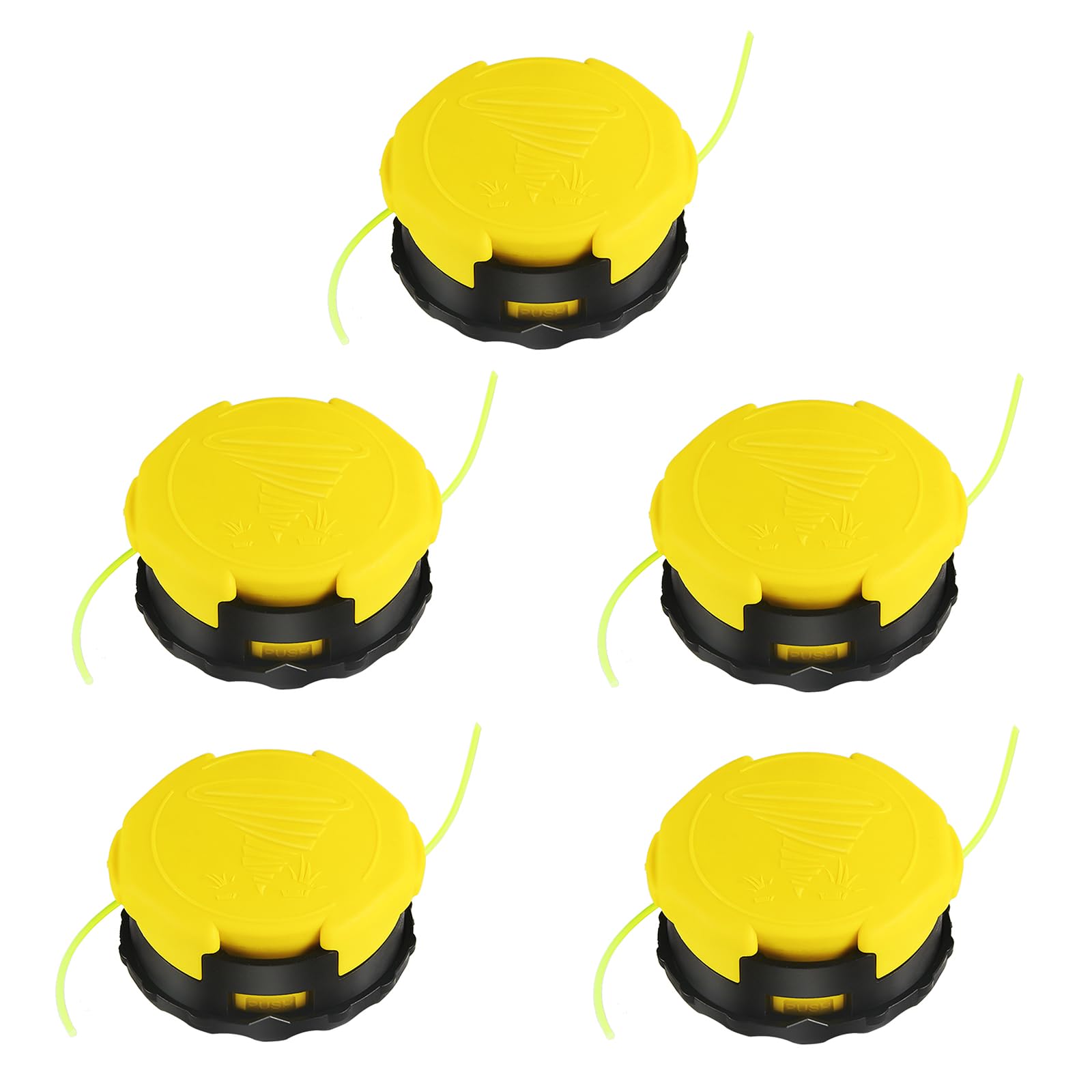 HeavenBird front packaging showing five replacement heads and included line benefit