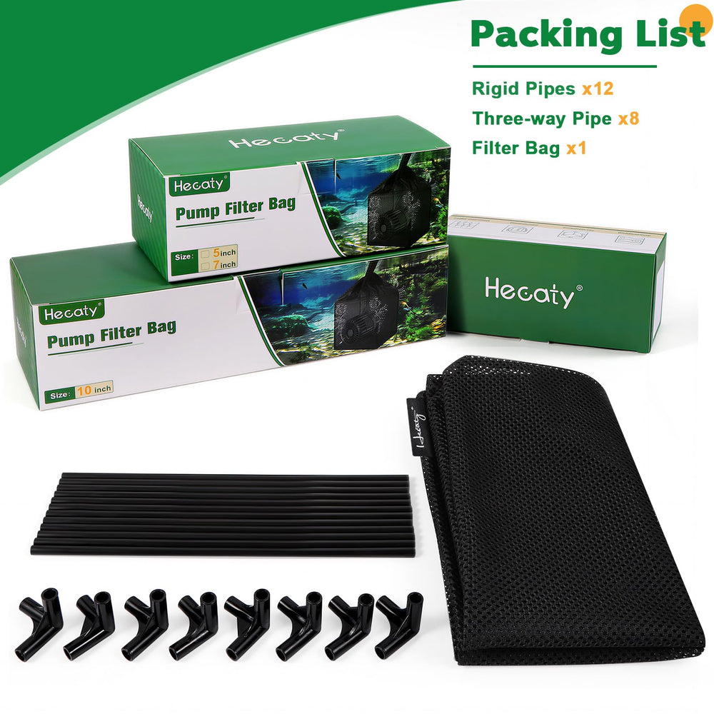 Hecaty bag beside a hand for size scale showing compact portability benefit