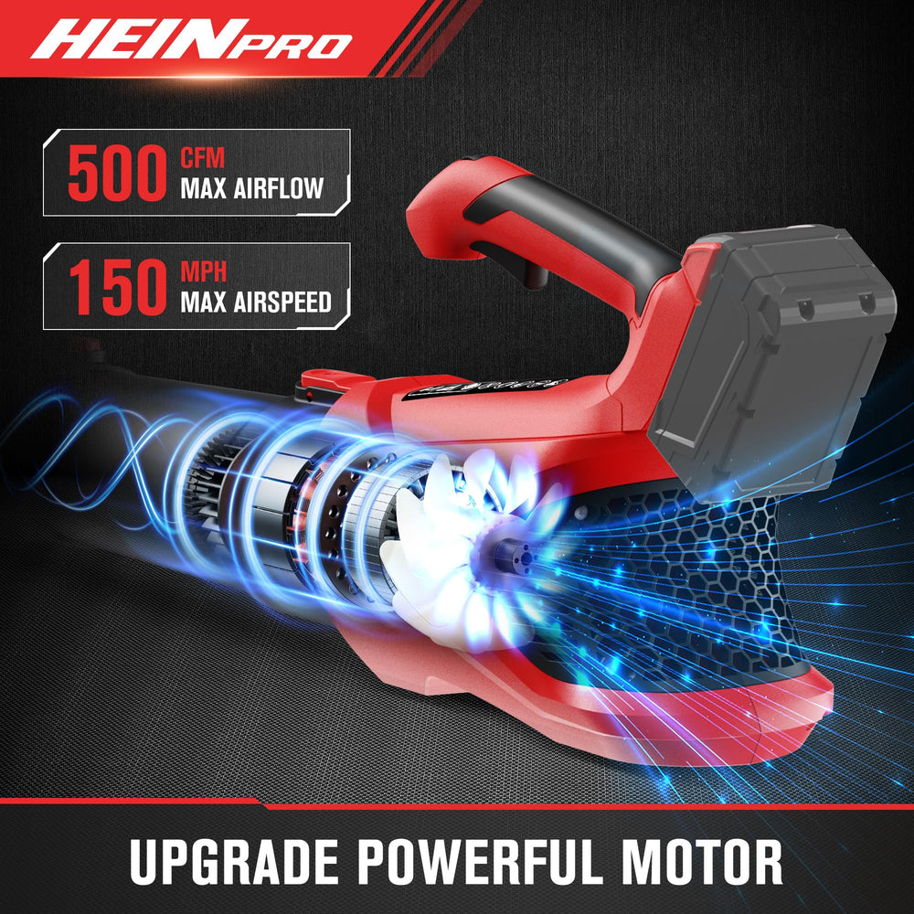 HEINPRO rubber-wrapped handle and controls for comfortable, secure grip