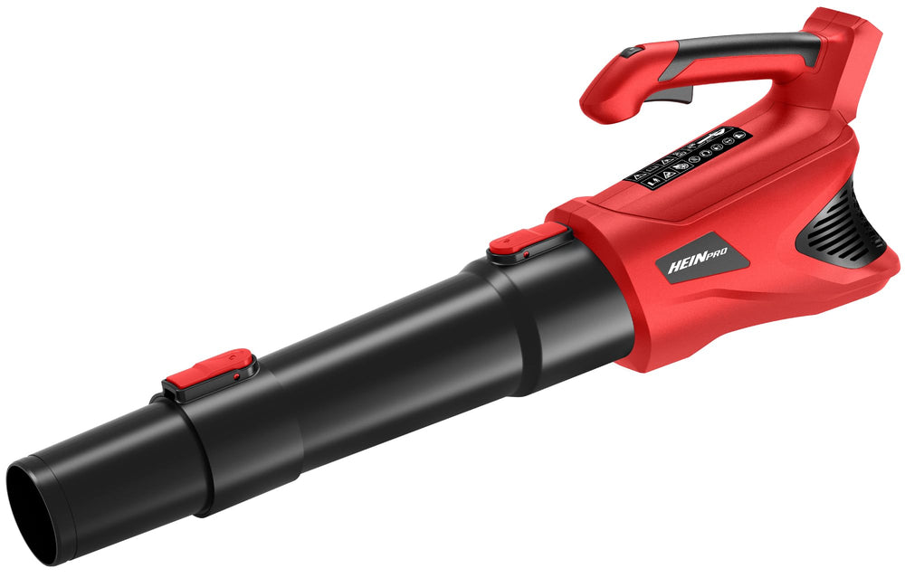 HEINPRO blower front view showing compact profile and clearing power