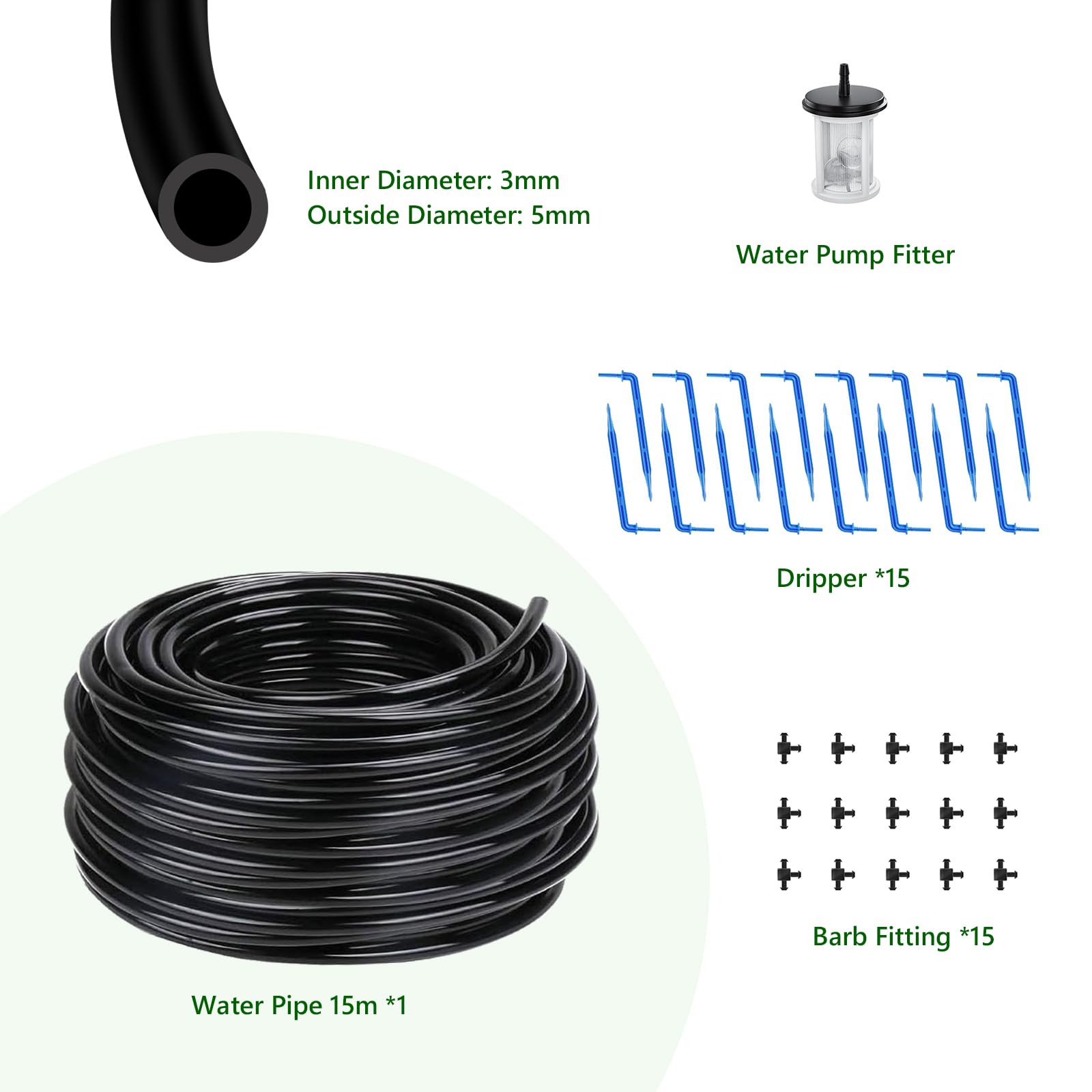 HEKIWAY 49FT tubing uncoiled to show length and flexible routing benefit