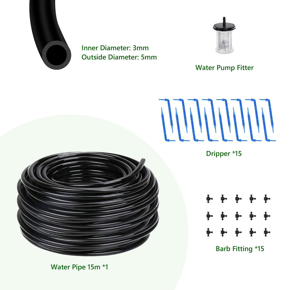 HEKIWAY 49FT tubing uncoiled to show length and flexible routing benefit