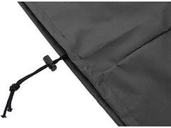 HERSENT cover on lounge chair in patio, demonstrates all-weather outdoor protection