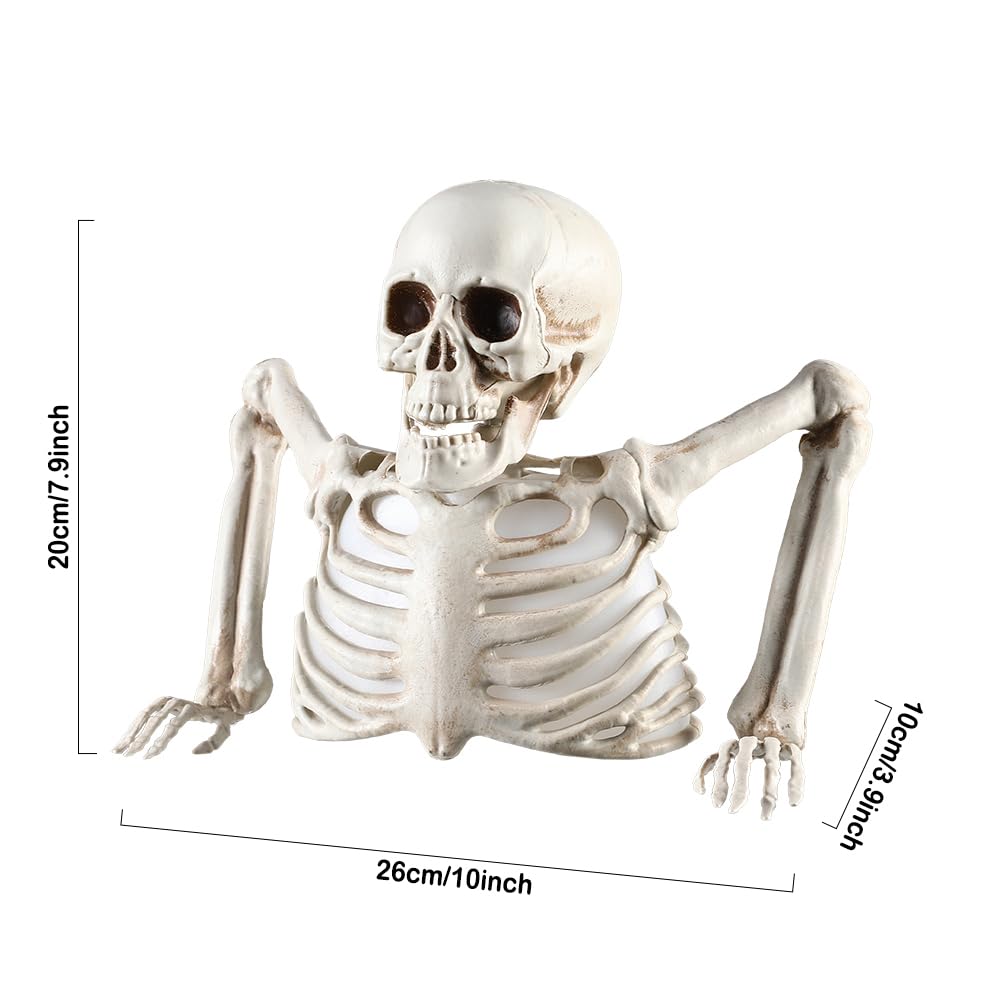 Heukikt group display of several skeletons illustrating layered yard décor impact benefit