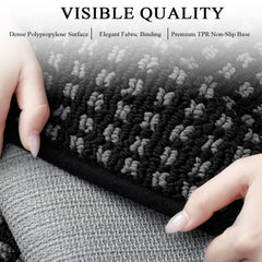 hicorfe non-slip TPR backing preventing mat movement