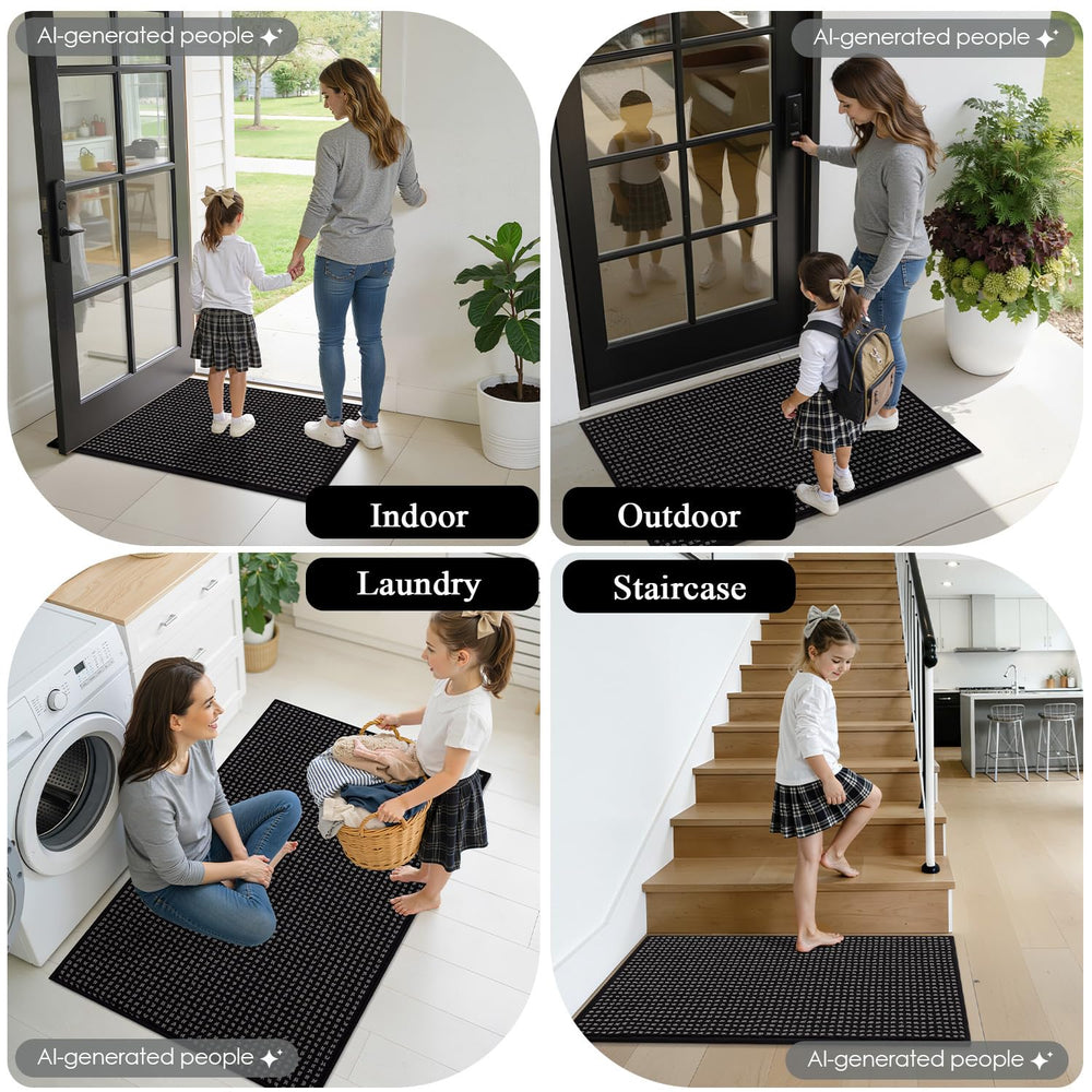 hicorfe mat under pet paws reducing tracked debris