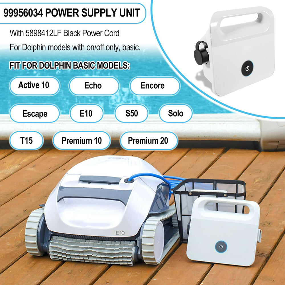Hihitomorrow power supply top handle for easy carrying and quick placement at poolside