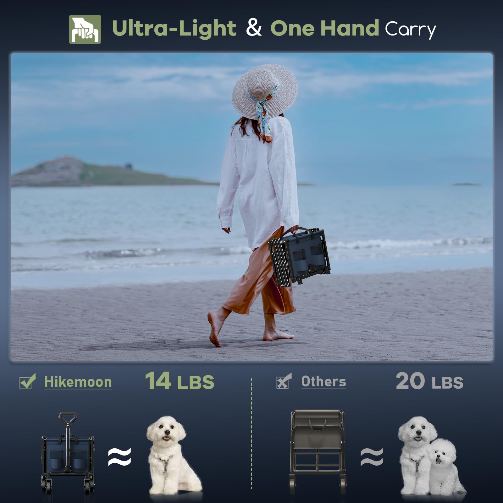 HIKEMOON long side profile holding long items benefit