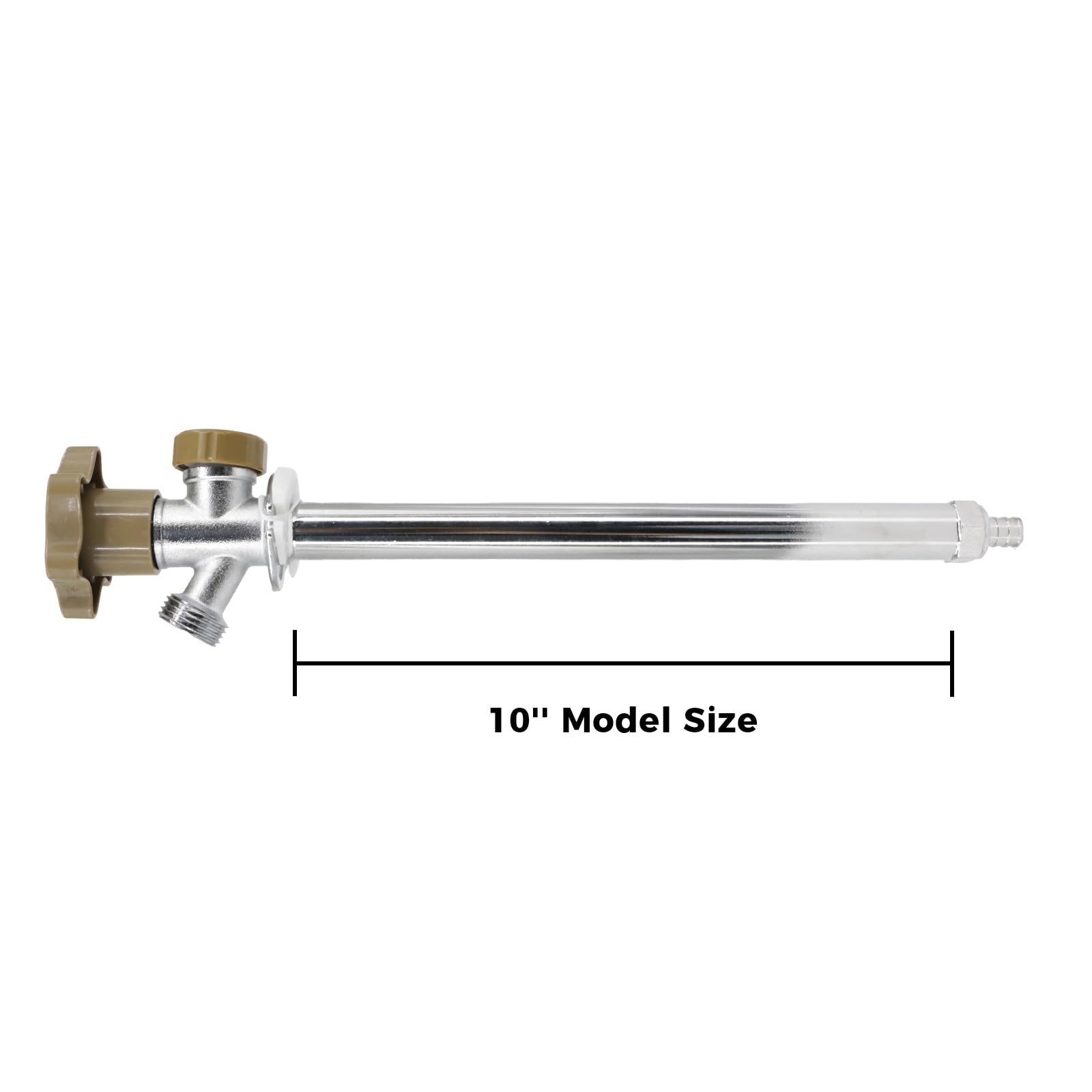 Himaweek 3/4" hose-thread spout view highlighting standard garden hose compatibility benefit