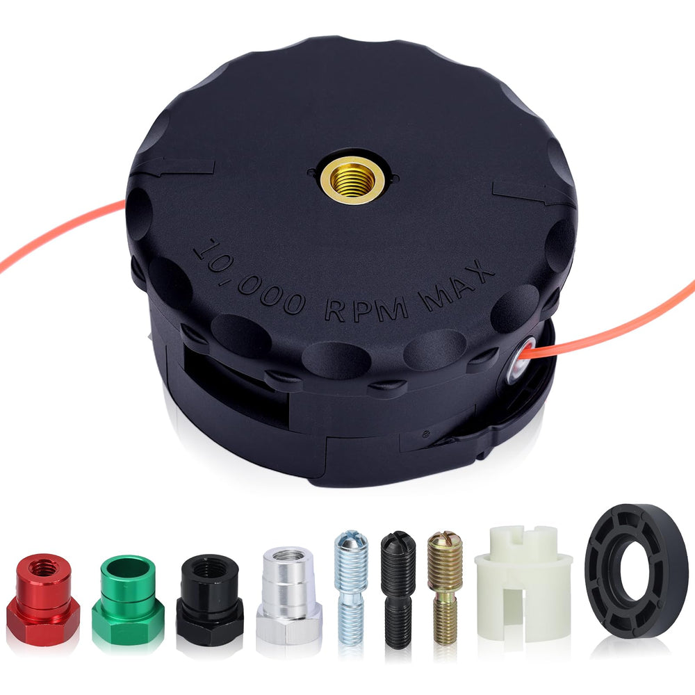 Hipa trimmer head front view showing robust construction and quick fit benefit
