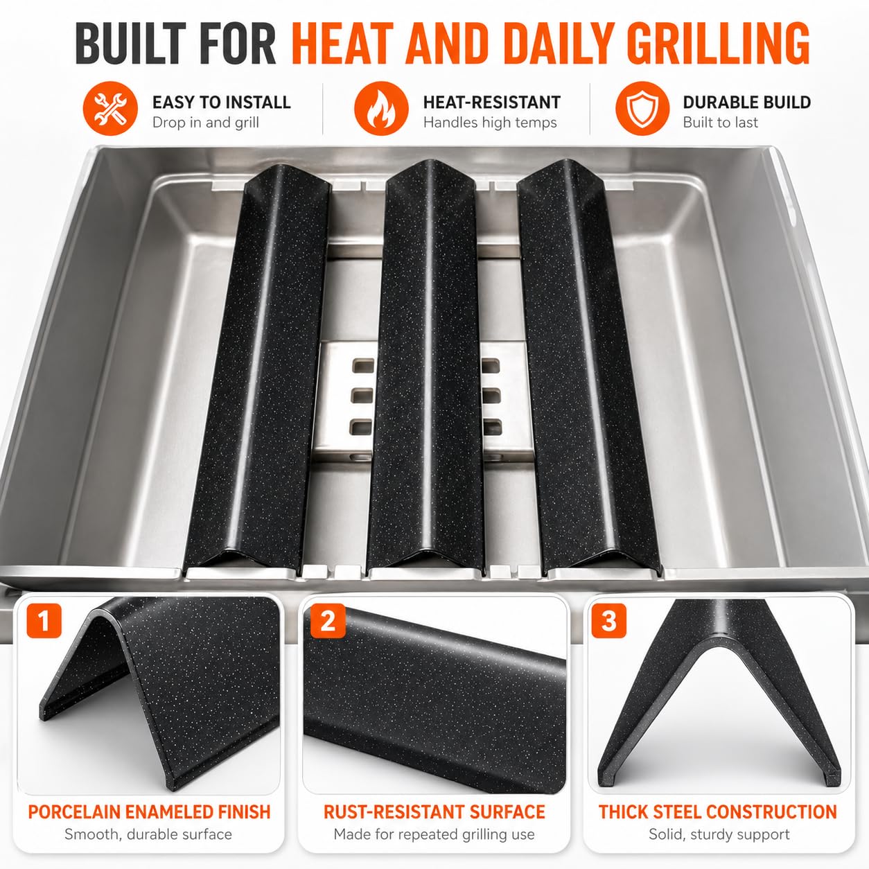 hisencn bars next to ruler and scale highlighting 16GA weight and sturdiness advantage