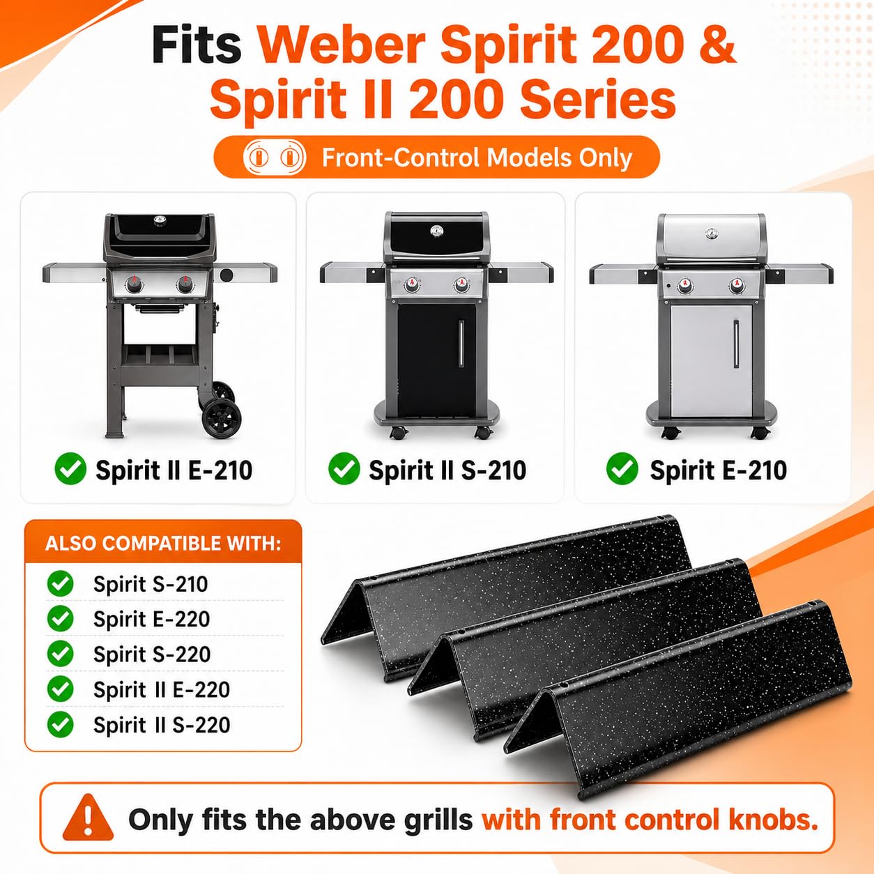 hisencn side profile showing 15.3-inch dimensions for a precise Weber Spirit fit benefit