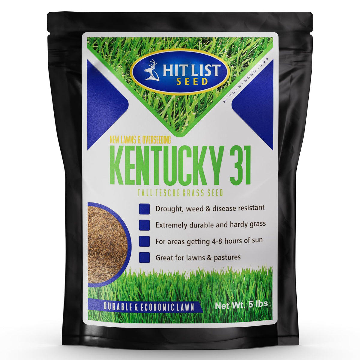 Hit List Seed K31 front packaging showing product and benefit of purity